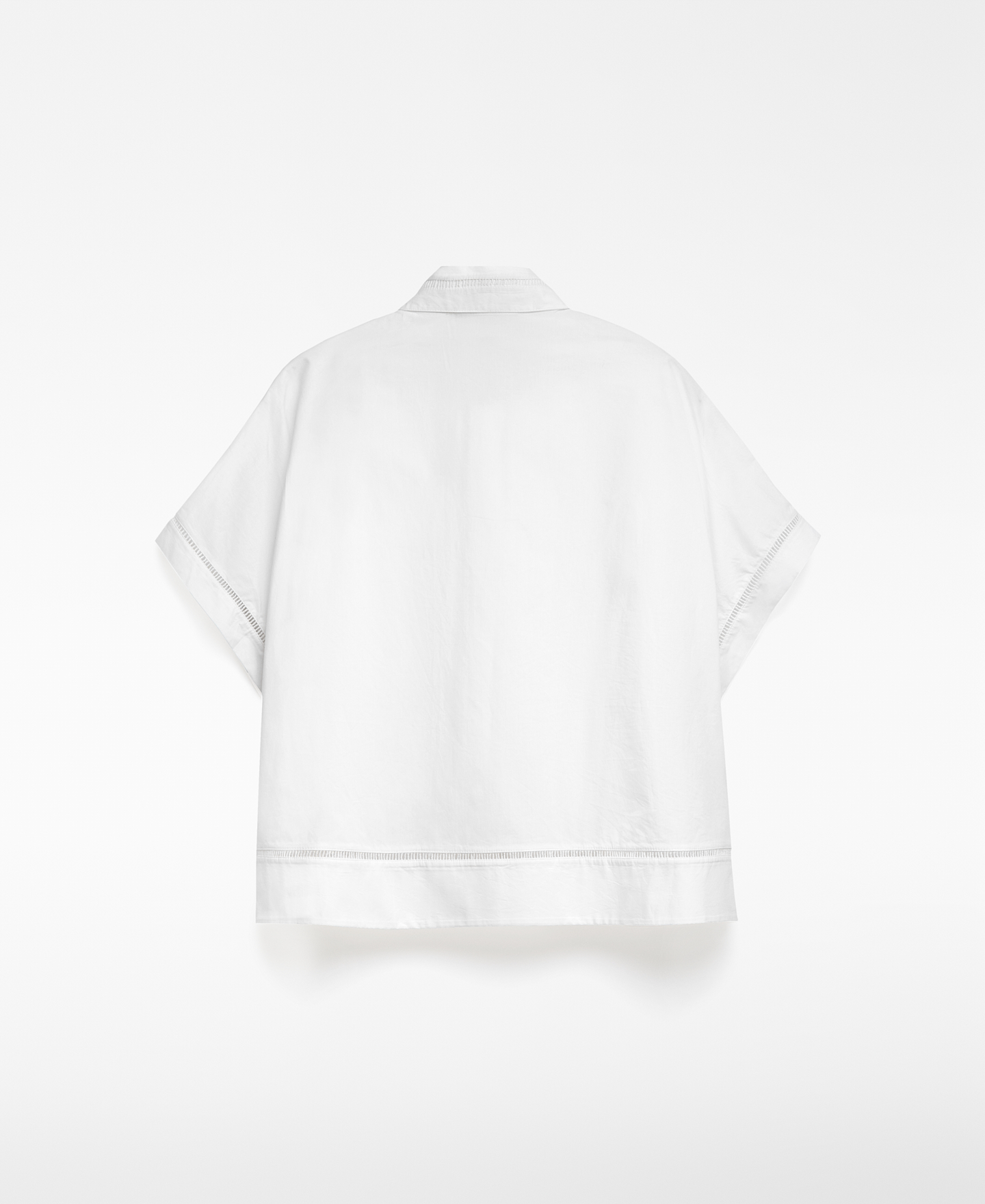 Camisa detalles calados algodón mujer image number 5