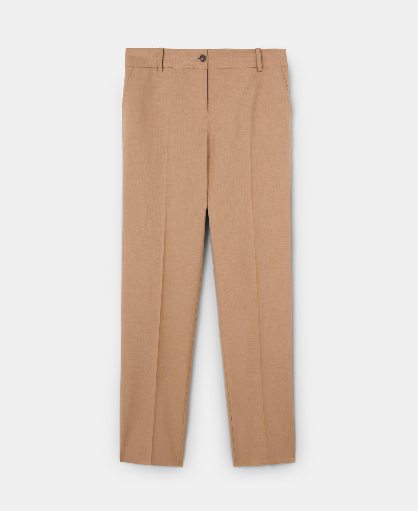 High-waisted straight trousers image number 4