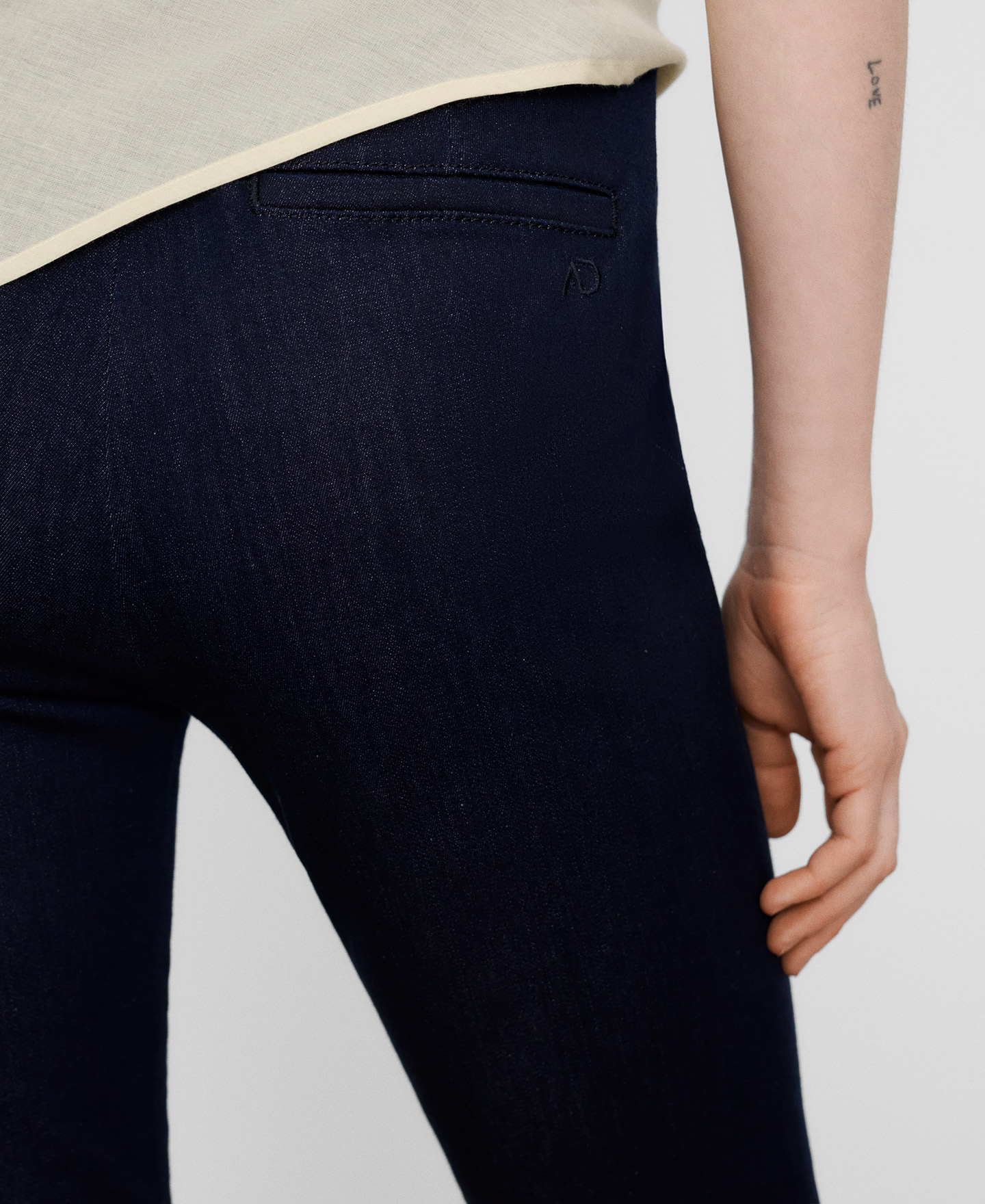 Skinny denim trousers image number 3