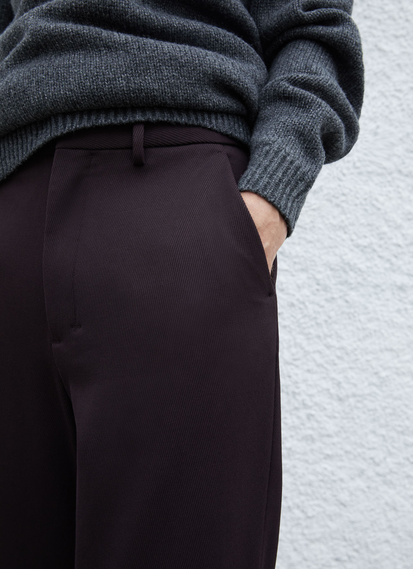 Micro corduroy oversize chino trousers image number 4