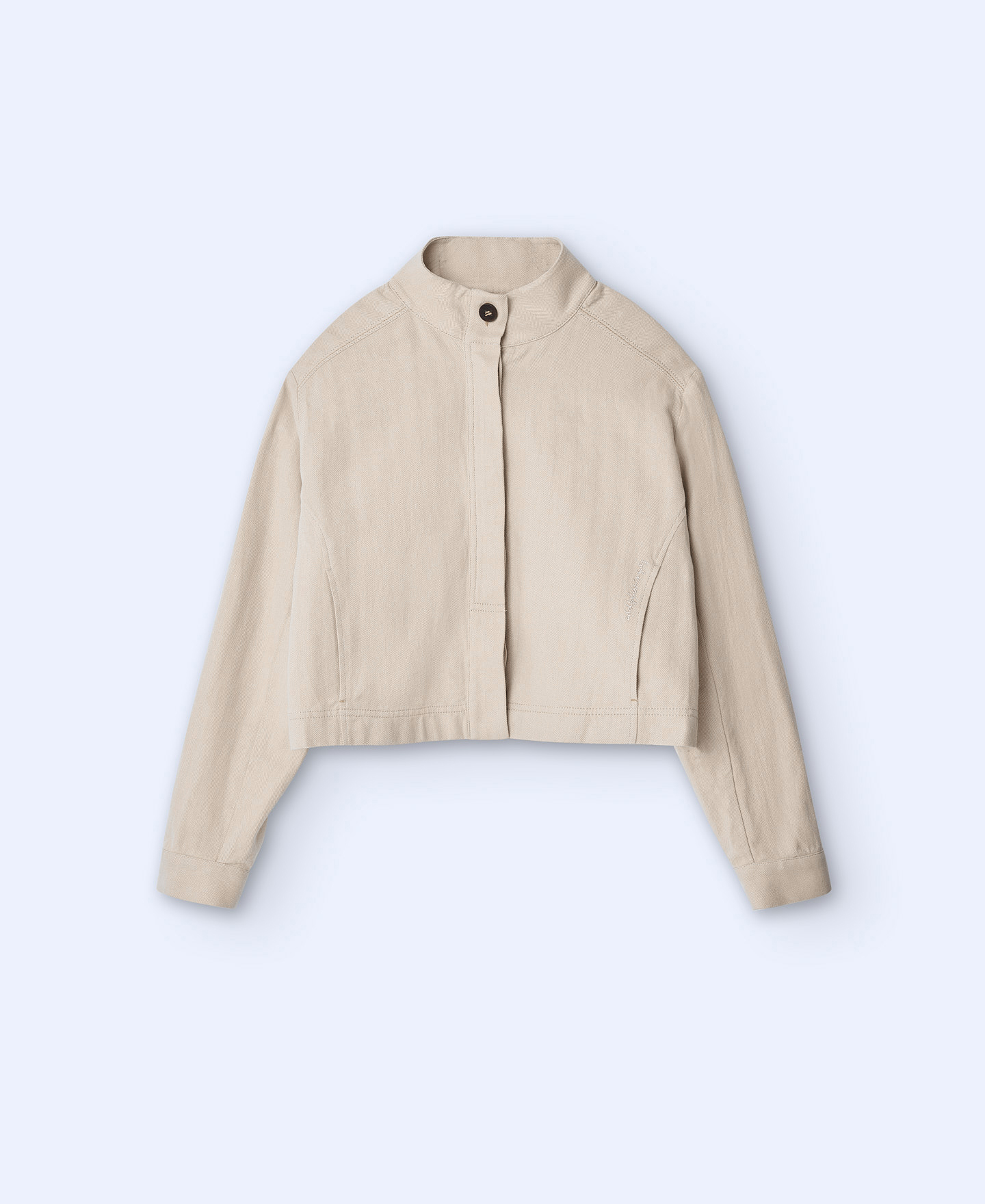 Short jacket in cotton and linen image number 6