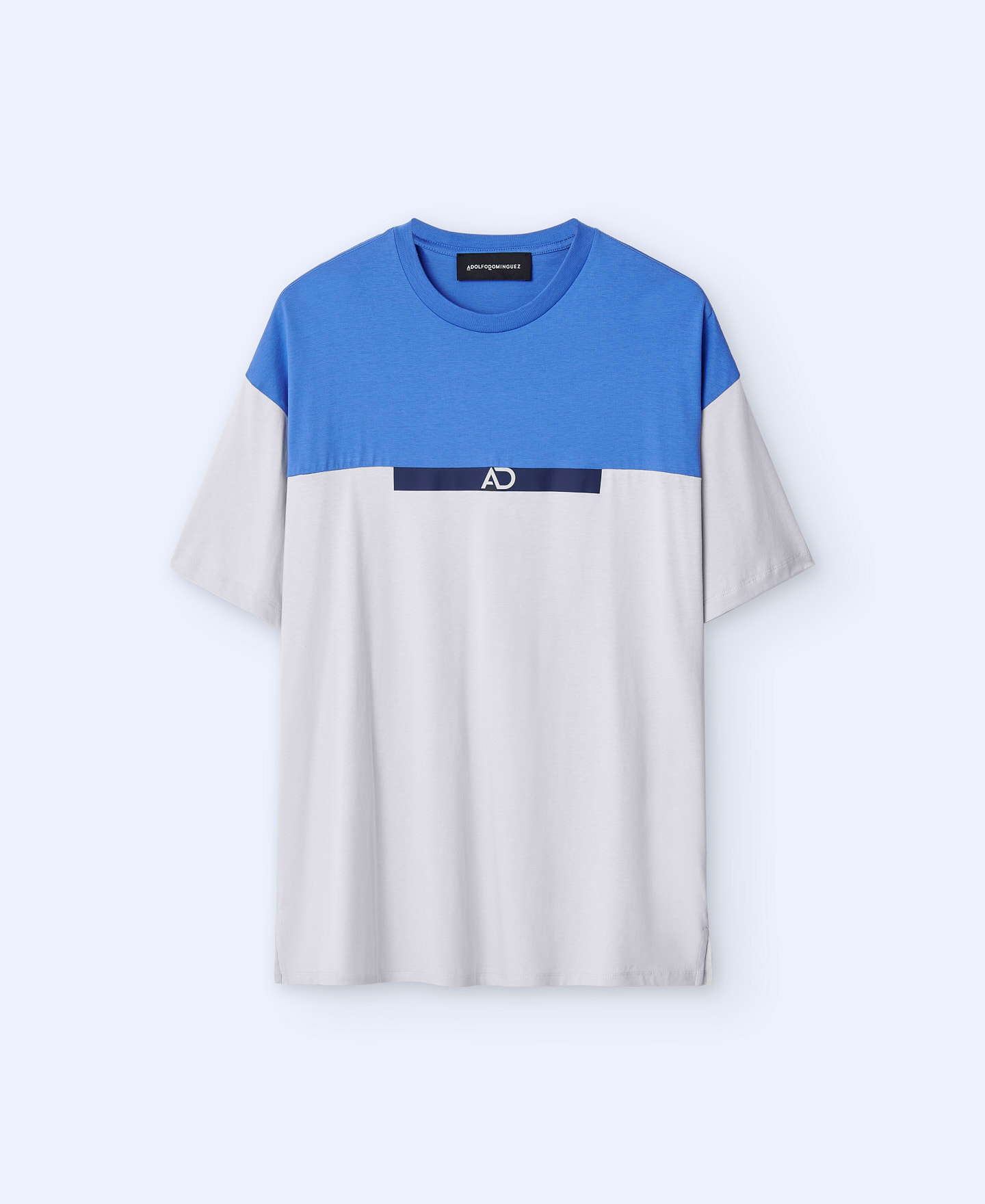 Oversize cotton two-colour T-shirt image number 4