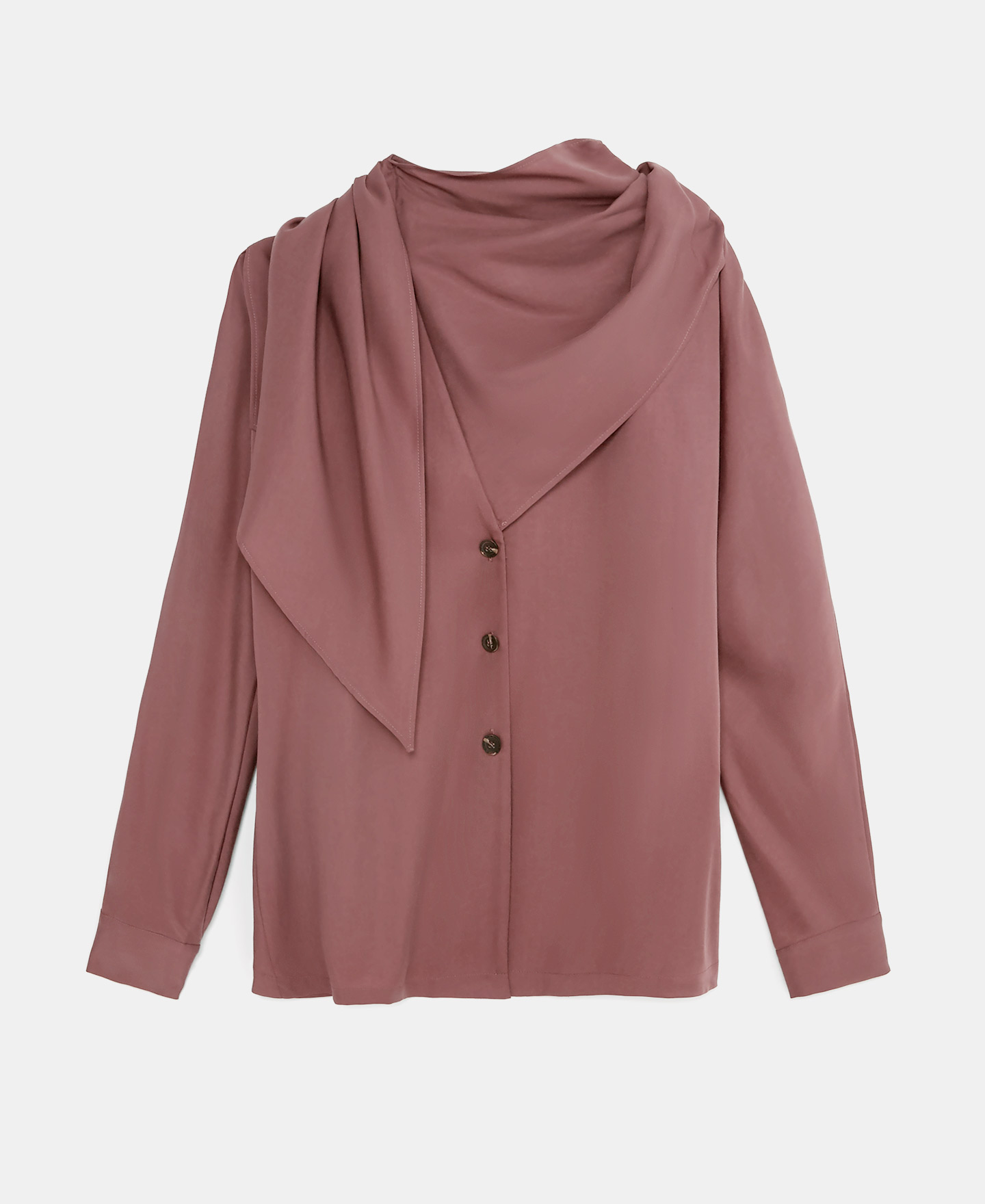 Shirt with bow detail image number 4