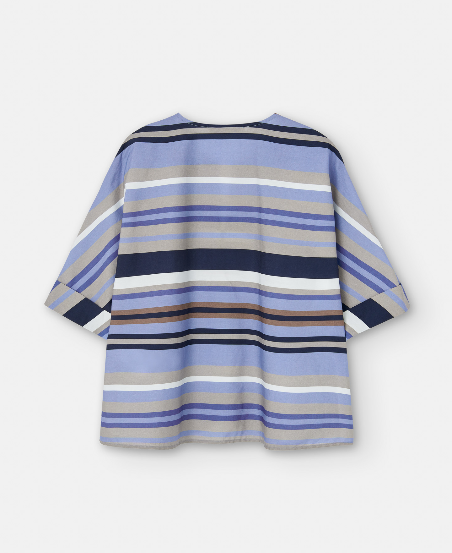 Striped cotton blouse image number 1