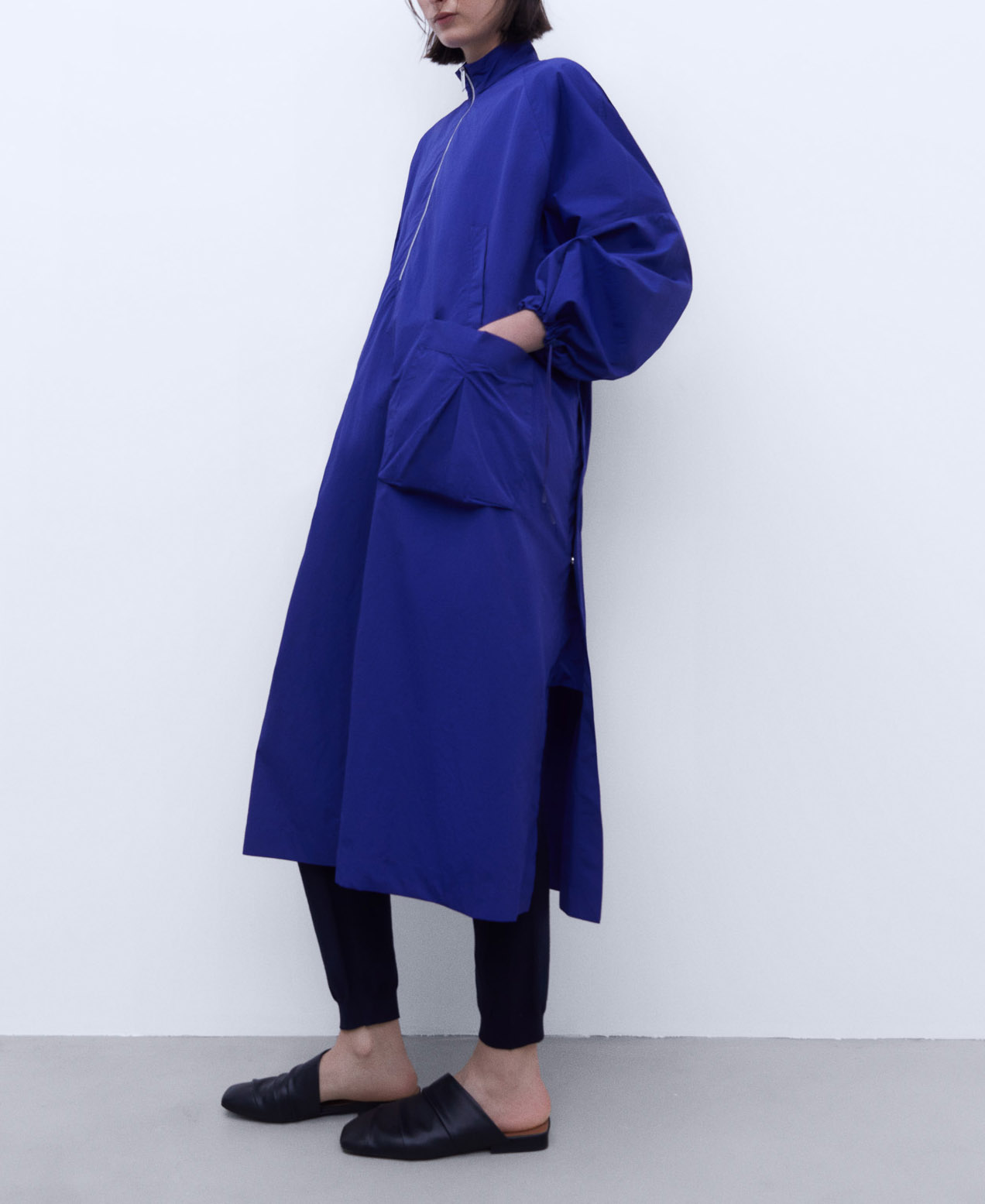 Long nylon dress image number 0