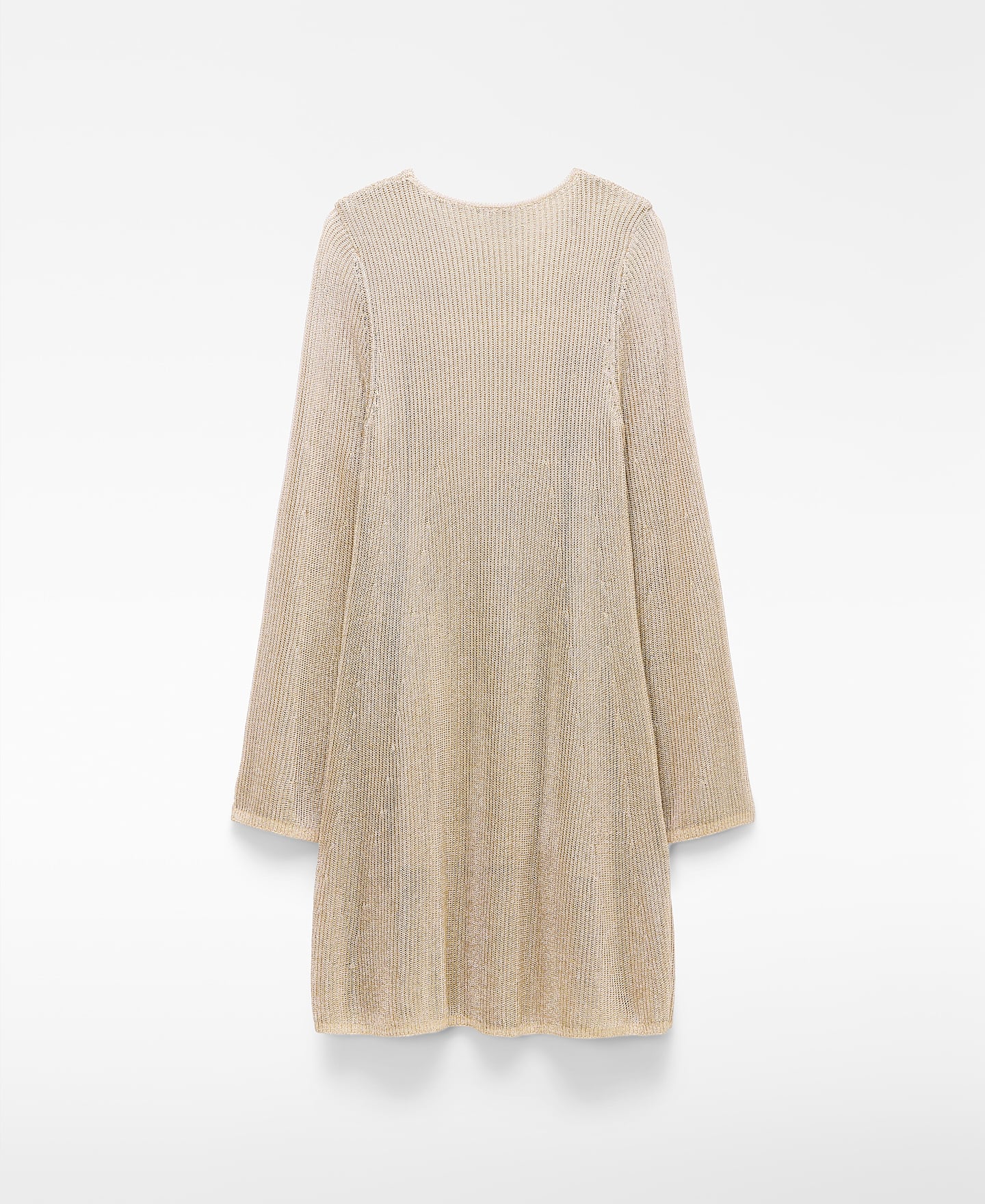 Short metallic knit dress image number 5