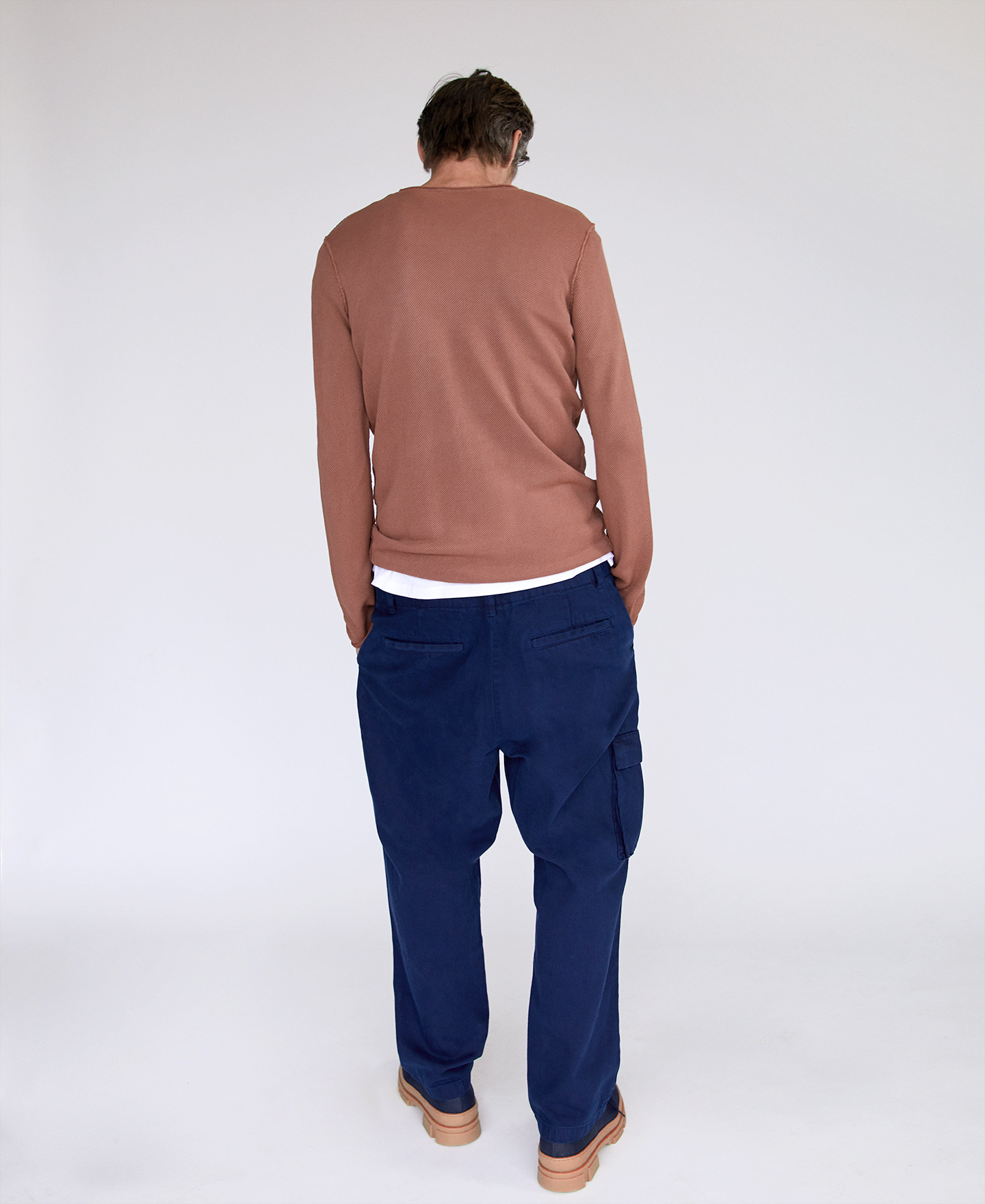 Viscose and cotton knitted T-shirt image number 3