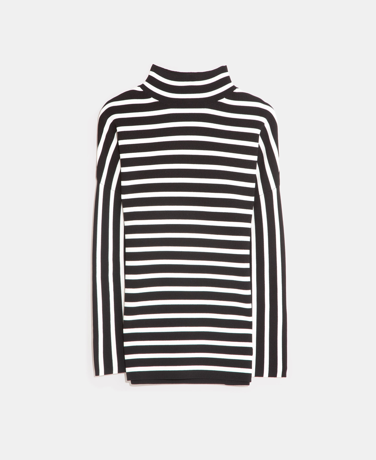 Striped jumper in cerrojillo knitted image number 4