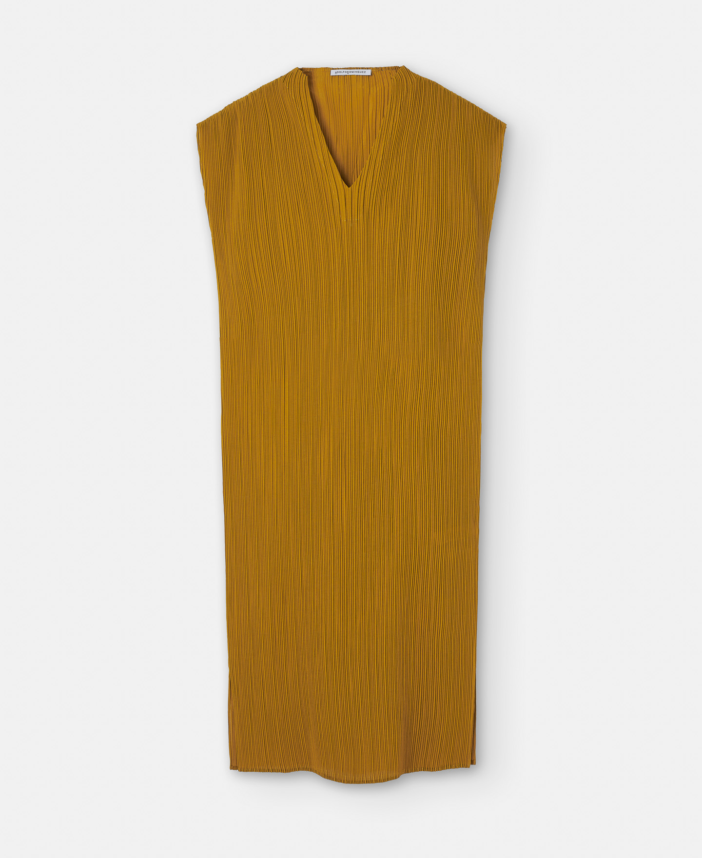 V-neck crinkle dress image number 4