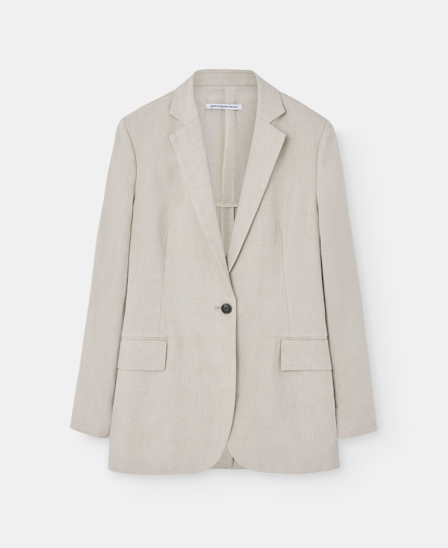 Blazer in natural linen image number 4