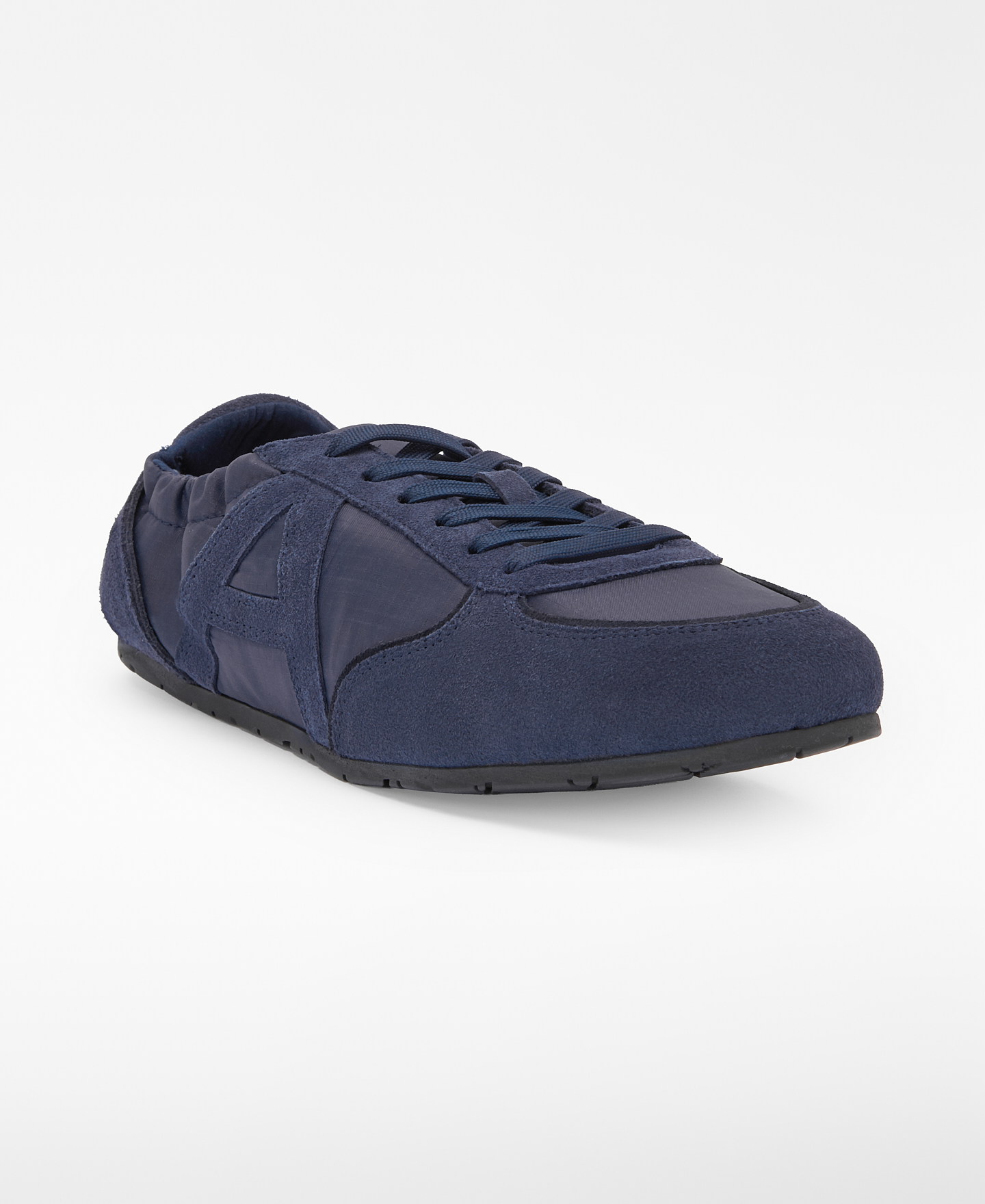 Suede and nylon maxi logo soft sneaker image number 4