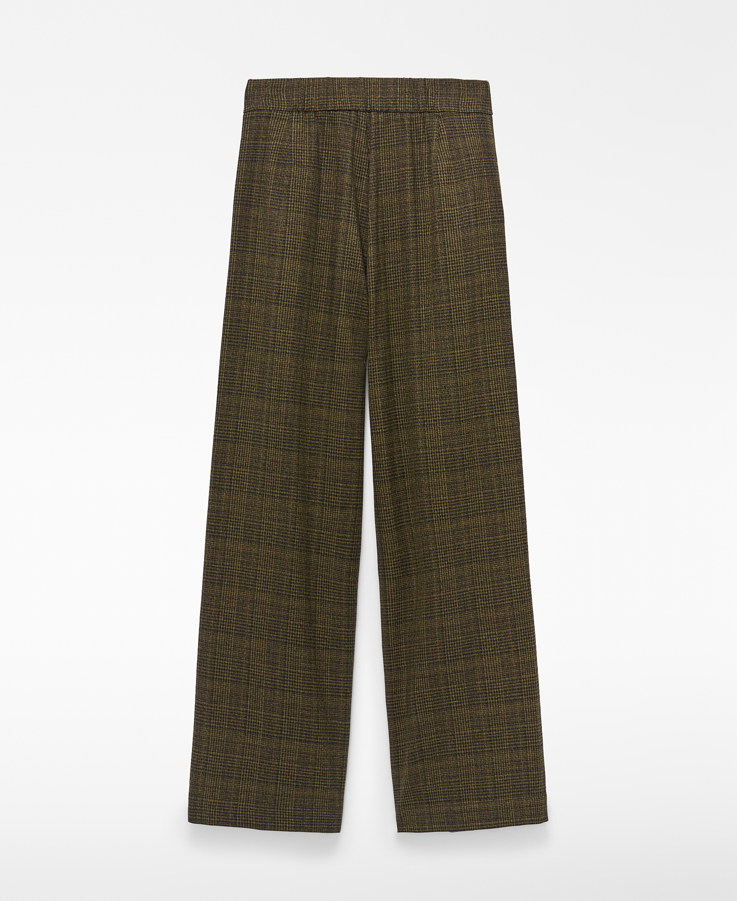 Checkered wide-leg trousers image number 5