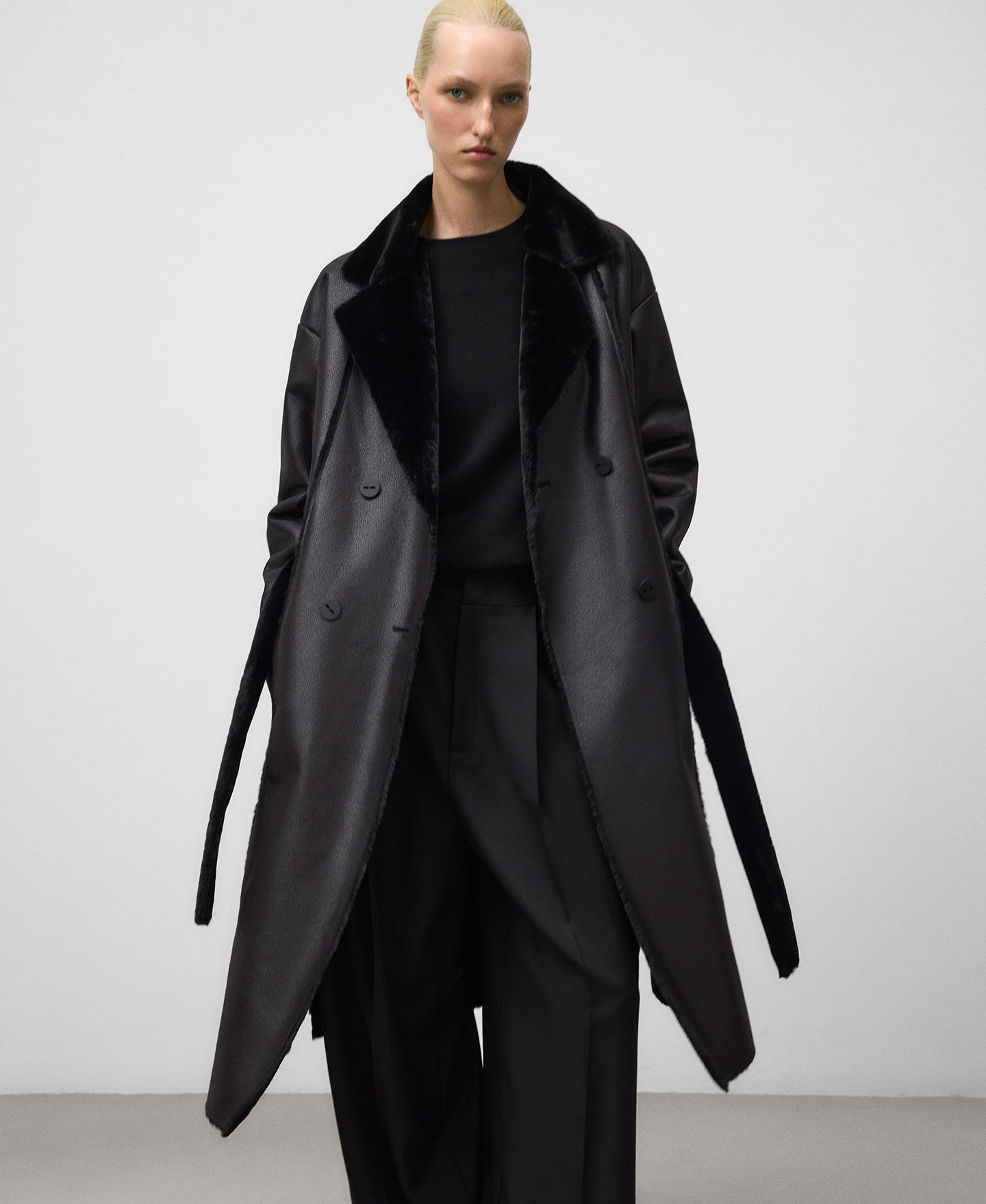 Non-Leather double-faced coat woman image number 0