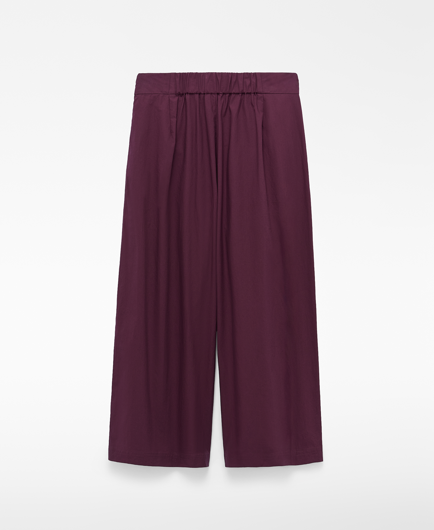Poplin cross-front culotte trousers image number 5