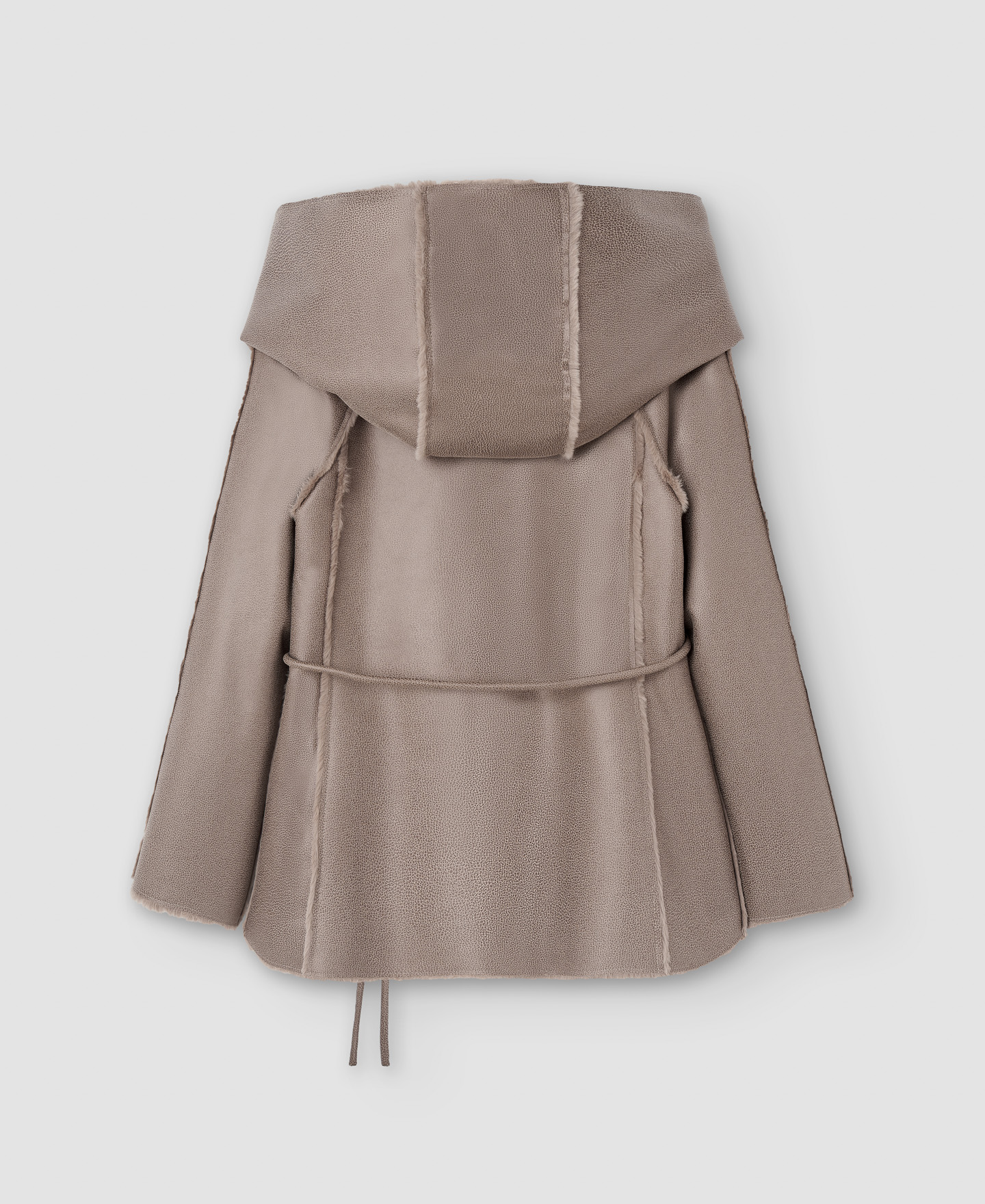 Chaquetón fluido con capucha image number 7