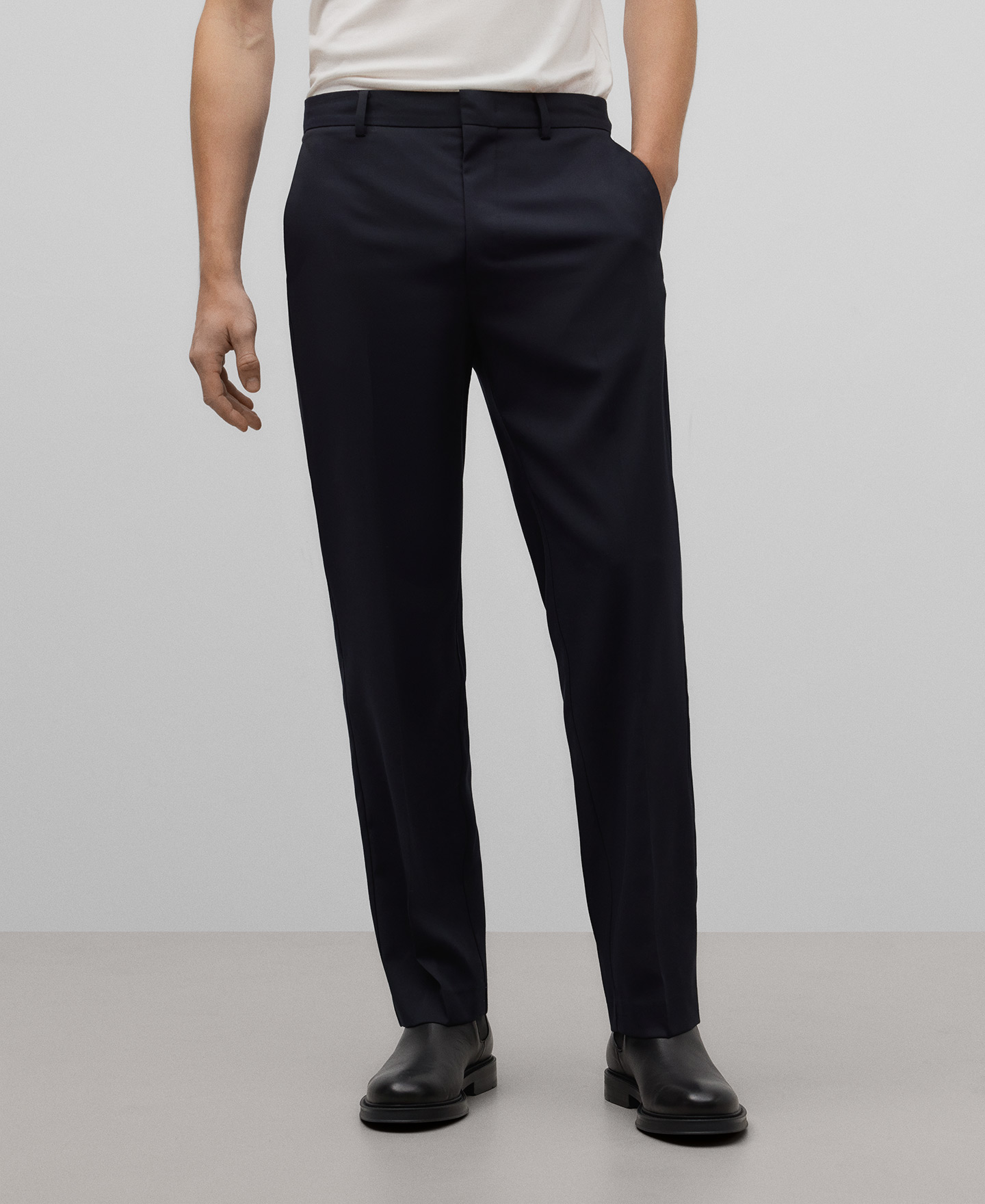 Regular fit tailored trousers image number 0