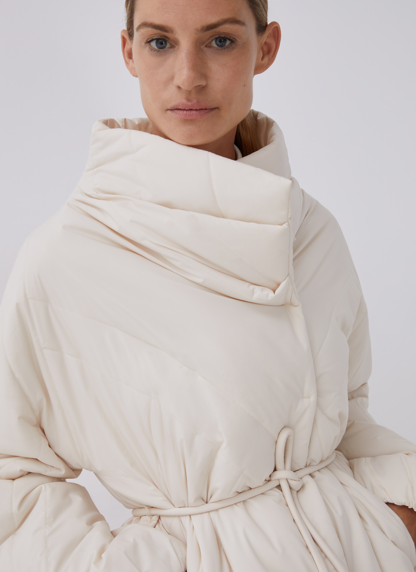 Padded jacket with side closure image number 0