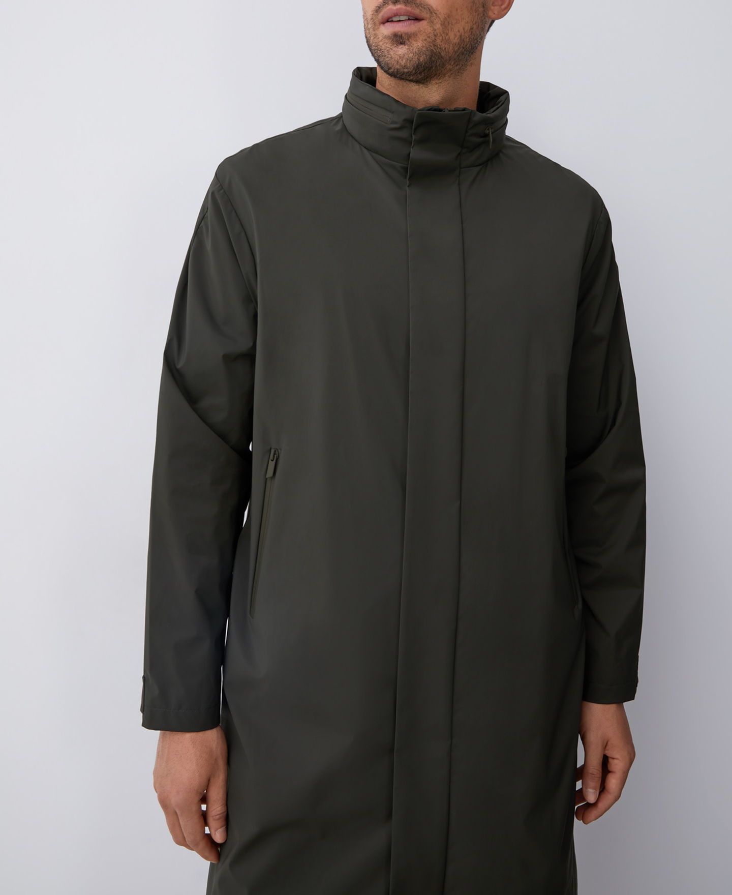 Parka con capucha enfundable image number 0