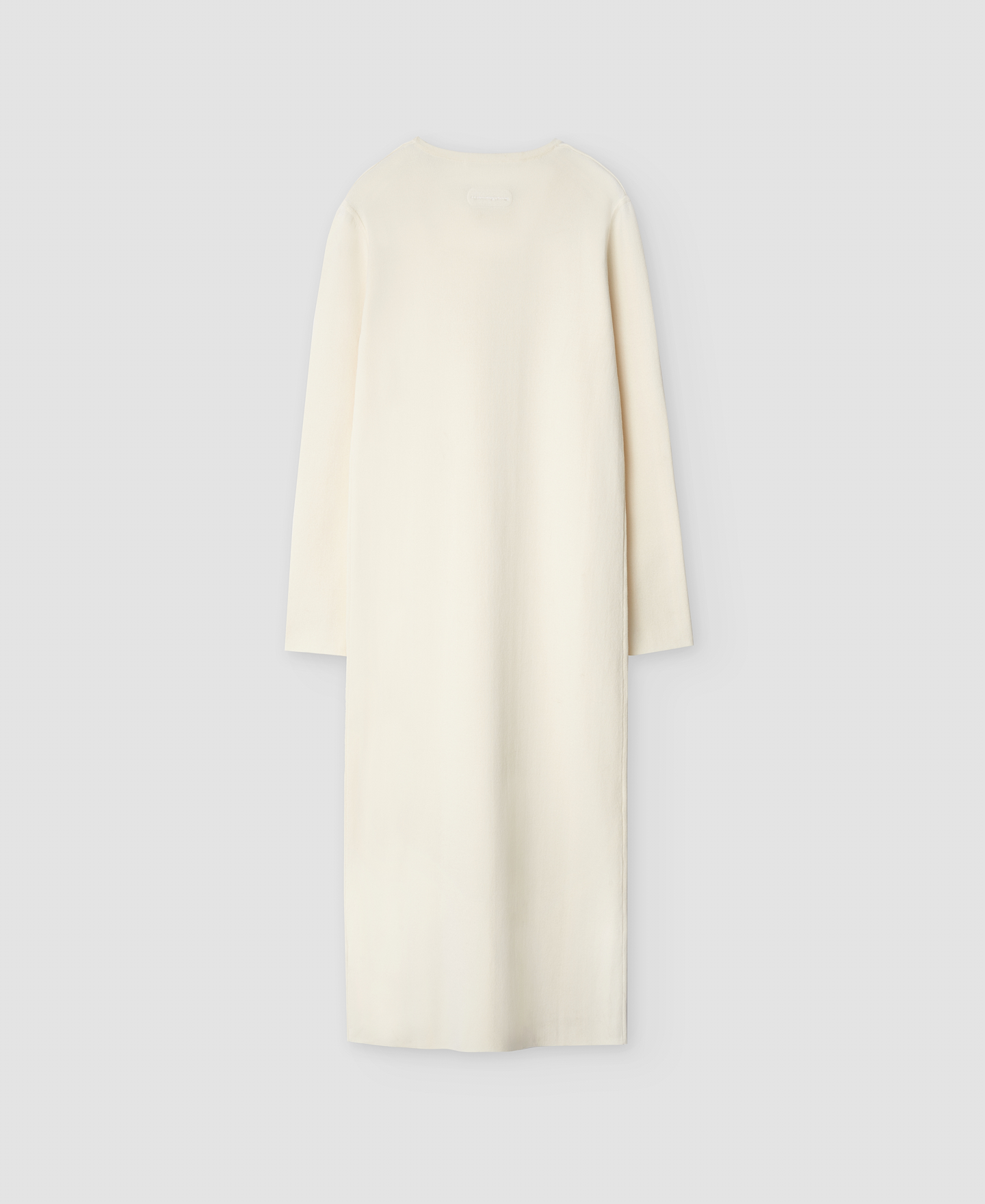 Cream cotton fabric dress woman image number 1