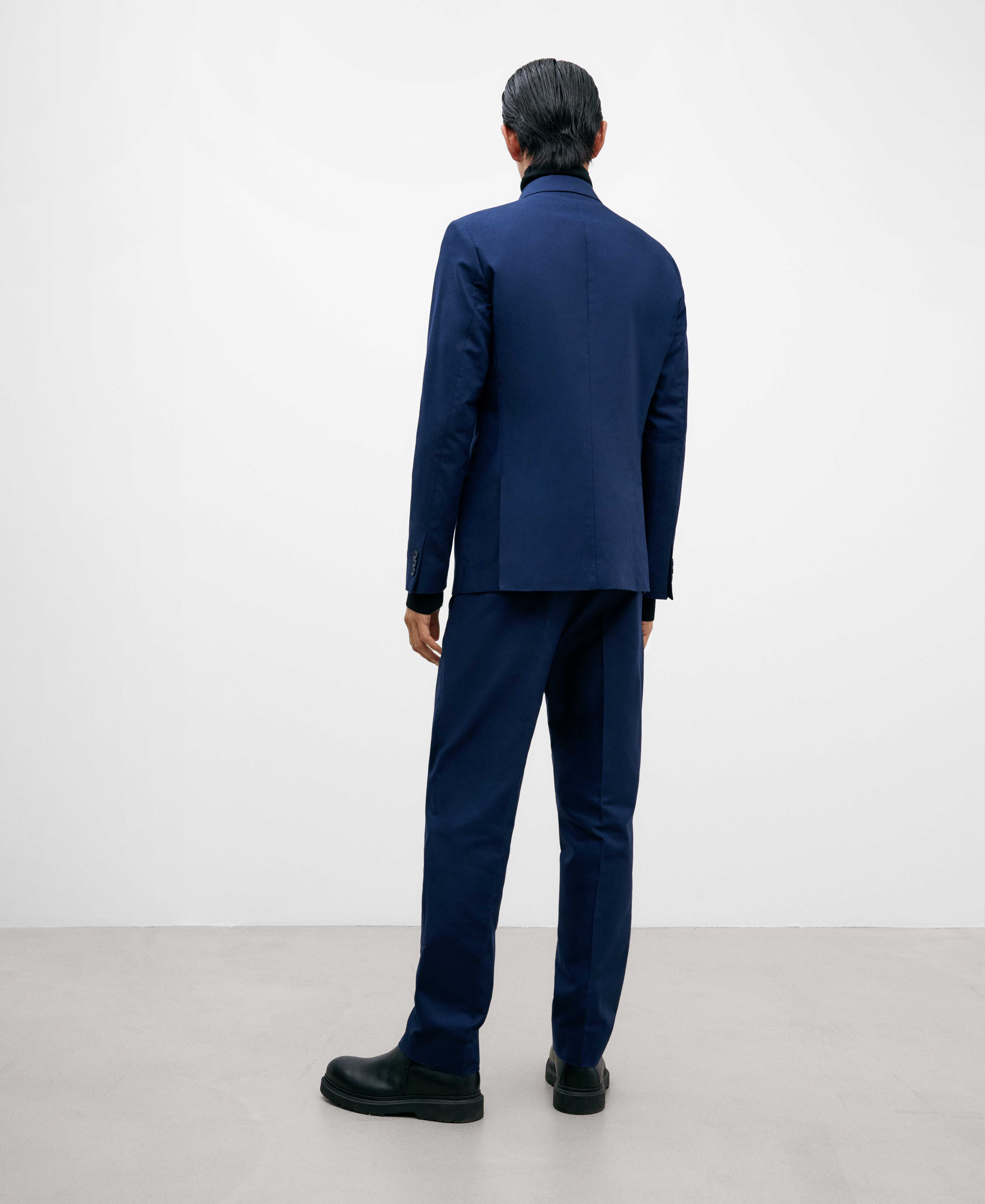Cotton micropatterned blazer image number 2
