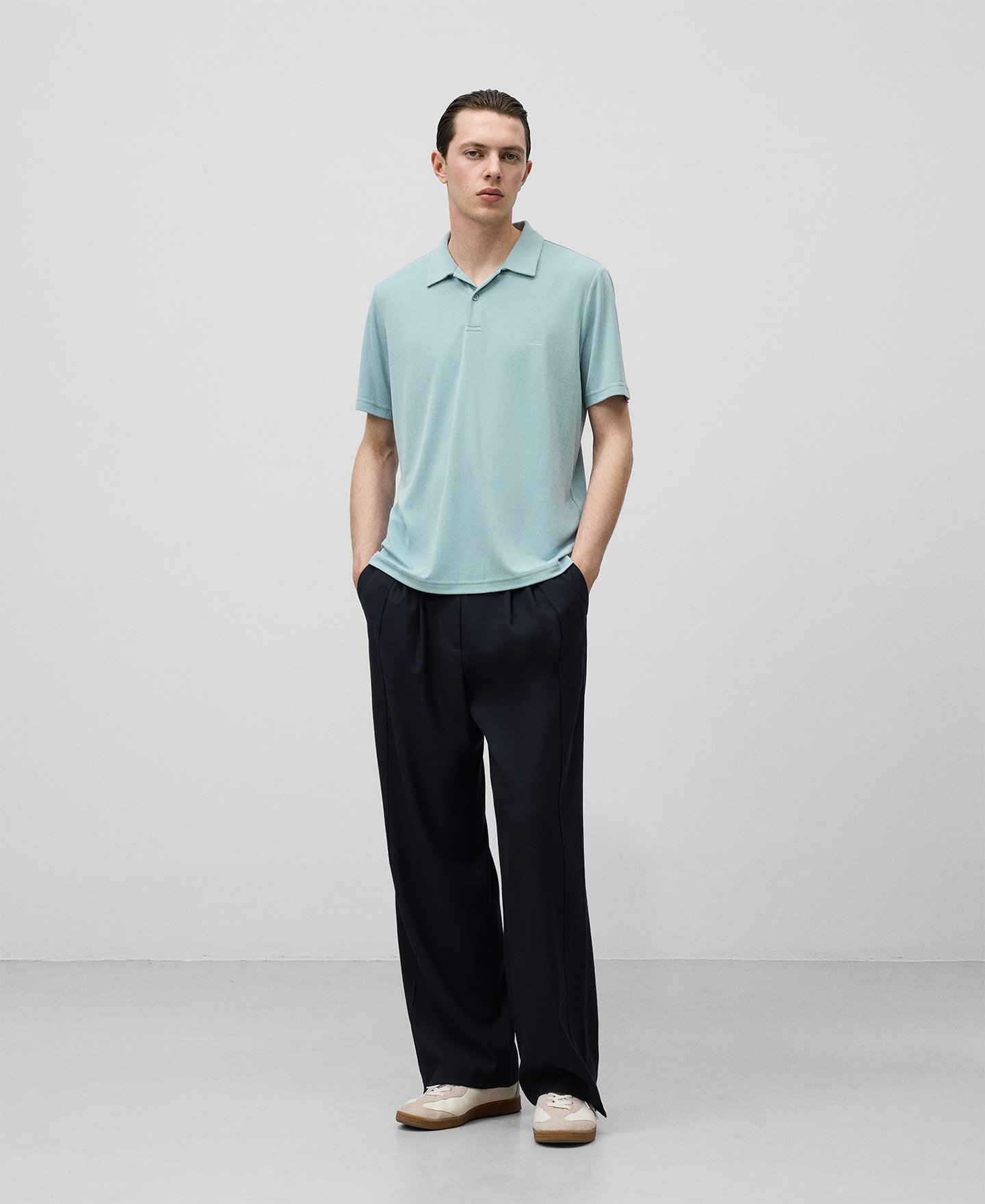 Responsible modal polo shirt man image number 1