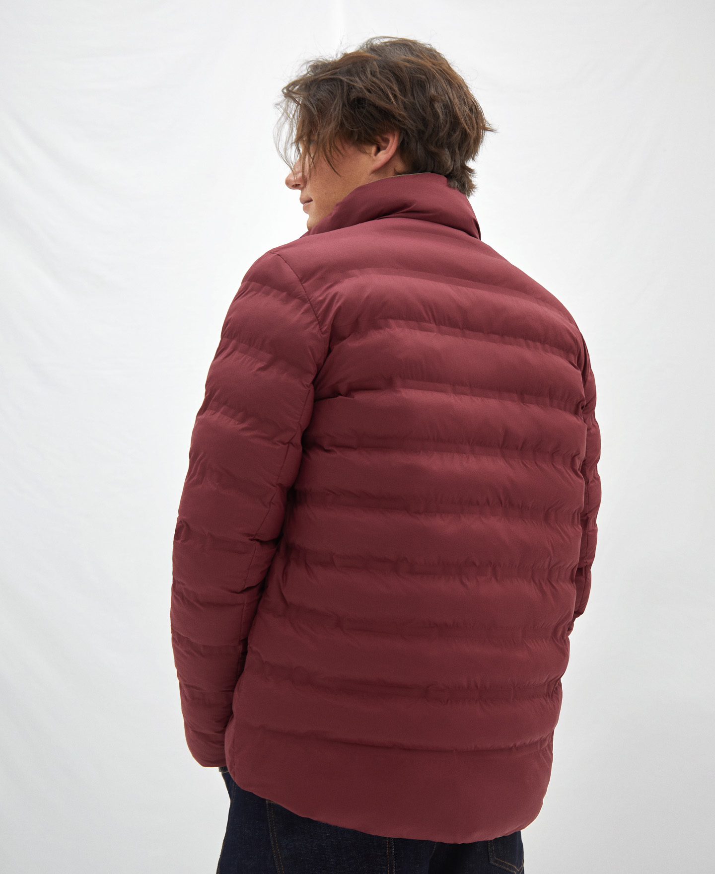 Reversible nylon padded jacket image number 2