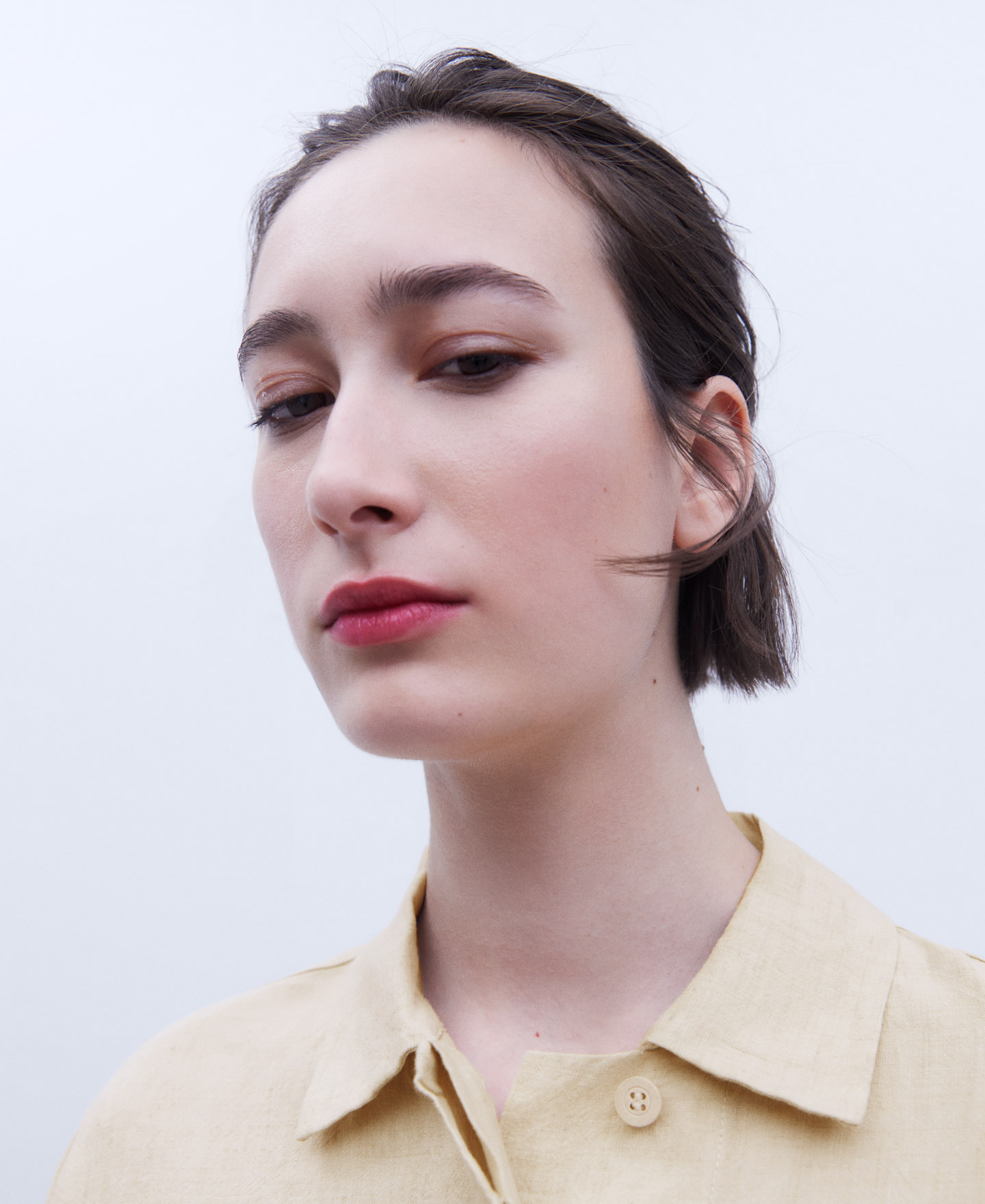 Oversize Japanese sleeve linen shirt image number 3