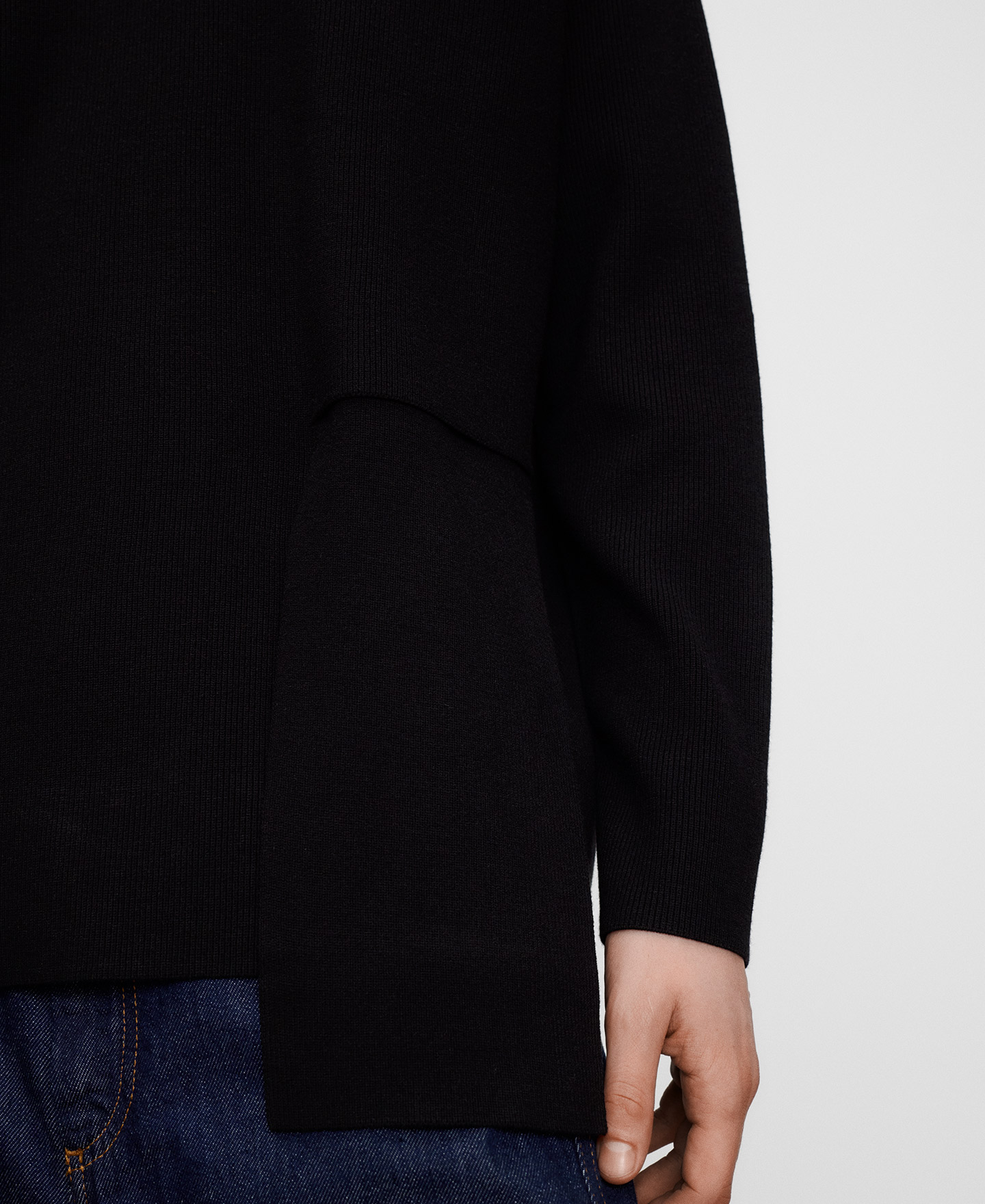 Jersey cuello caja pieza entrelazada image number 3