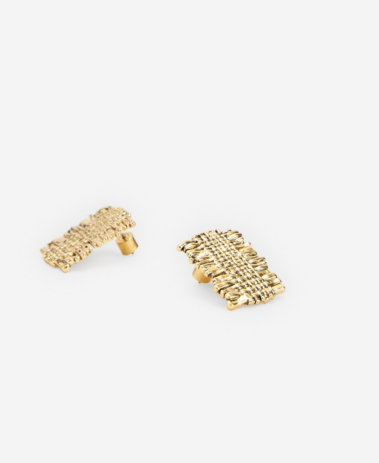 Gold plated zinc earrings for women image number 2