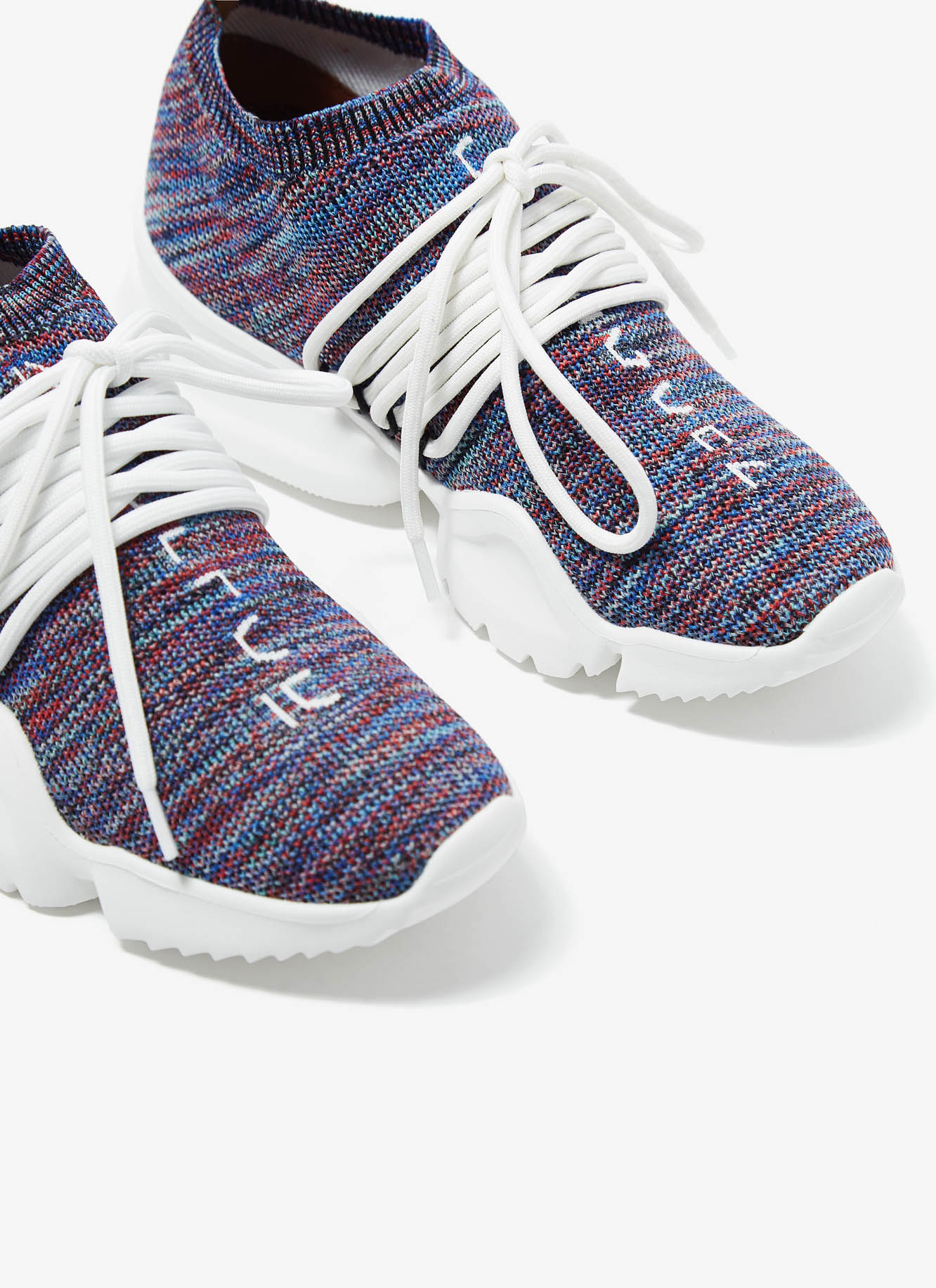 Jacquard ankle sock sneakers image number 1