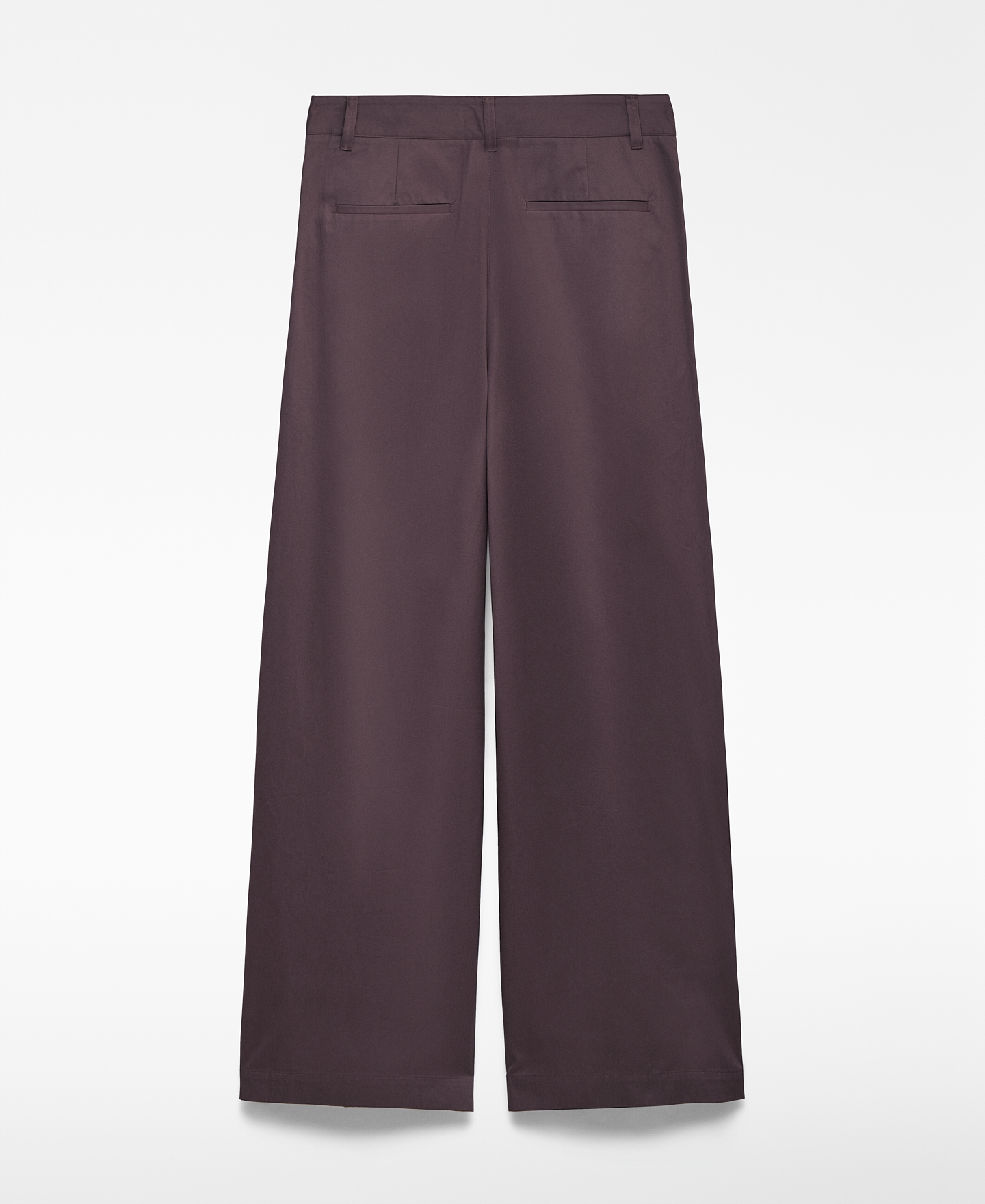Pleated cotton trousers woman image number 3
