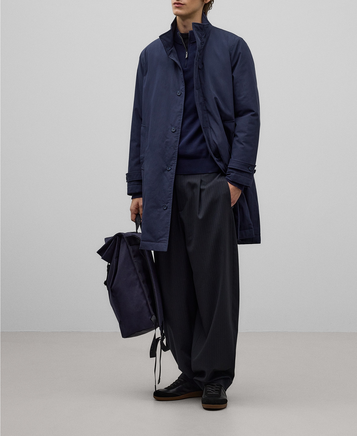 Suede and leather maxi logo sneaker man image number 3