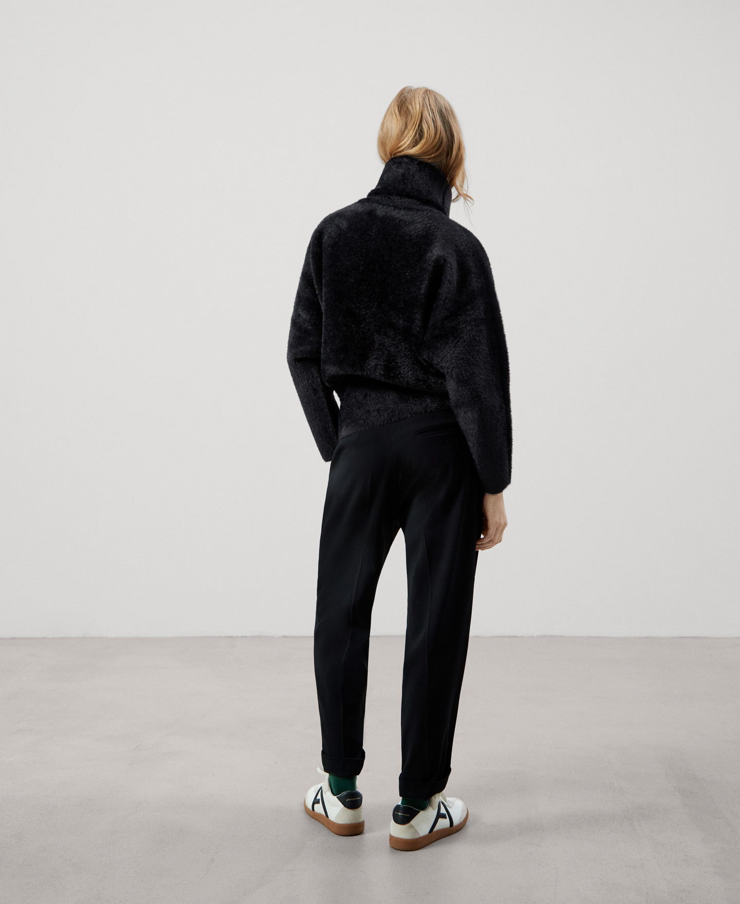 Nylon funnel collar jacket image number 2