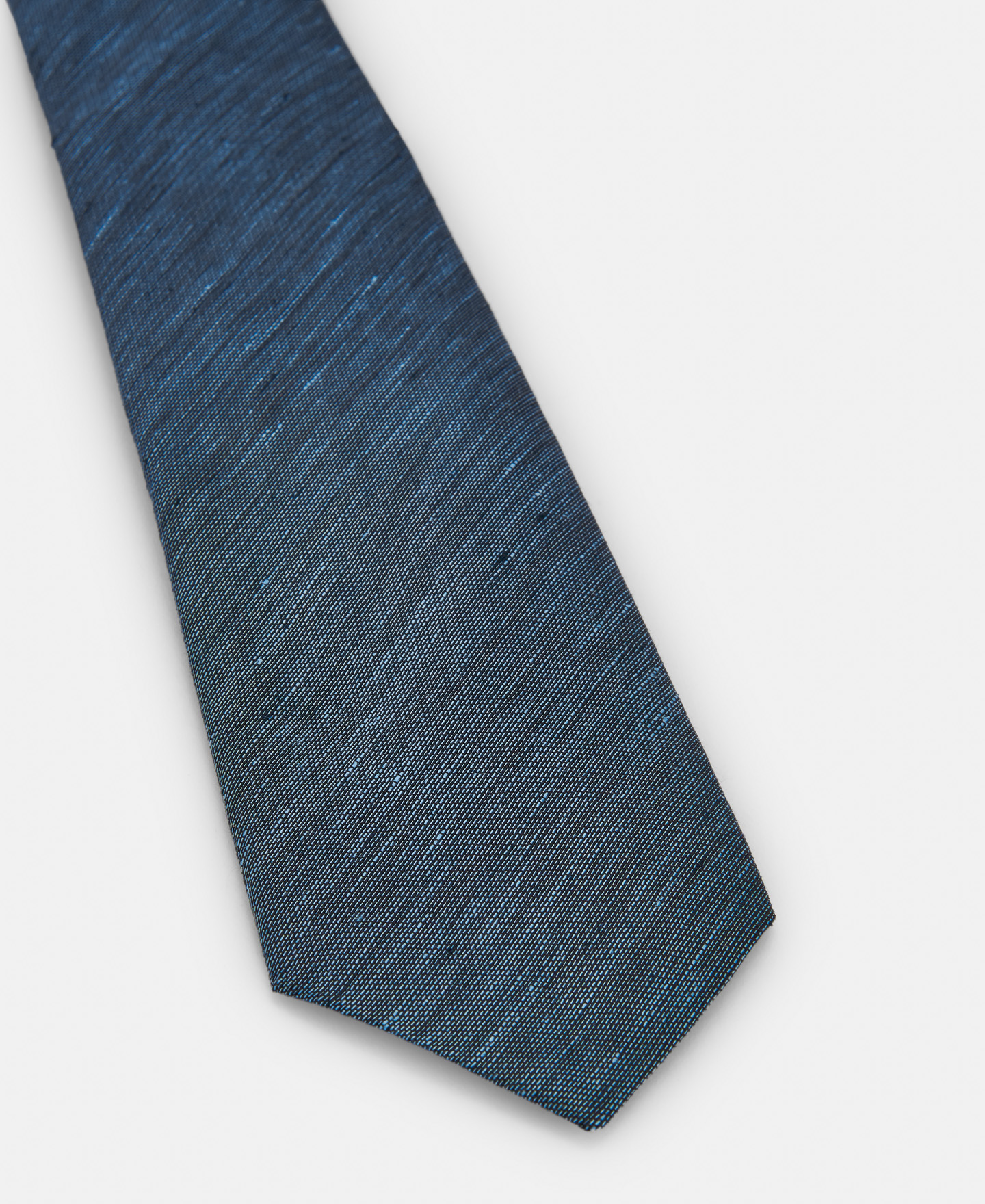Printed linen and silk necktie image number 1