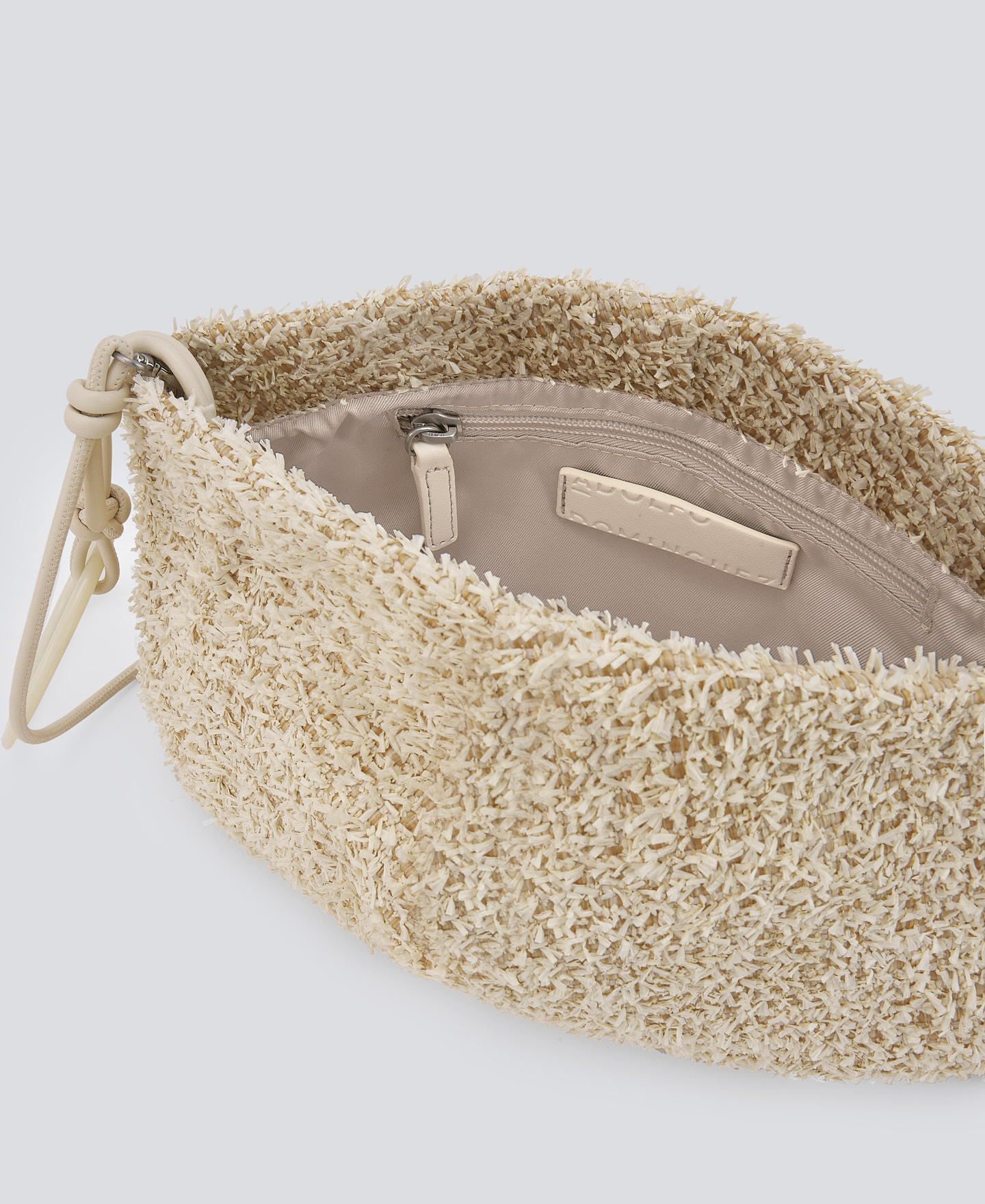 Bolso trenzado con textura mujer image number 3