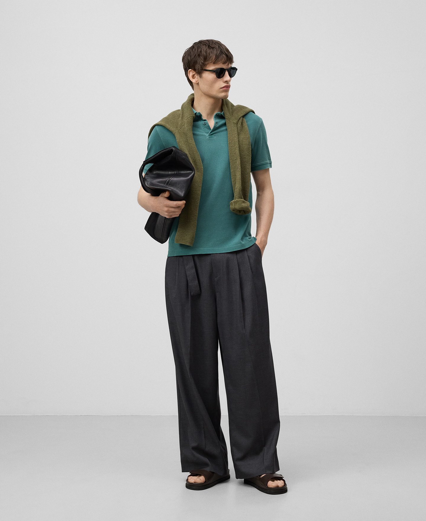 Polo regular fit piqué algodón hombre image number 1