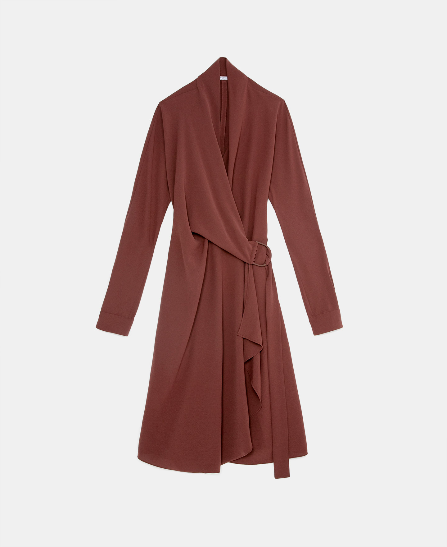 Wrap-around dress with side lacing image number 4