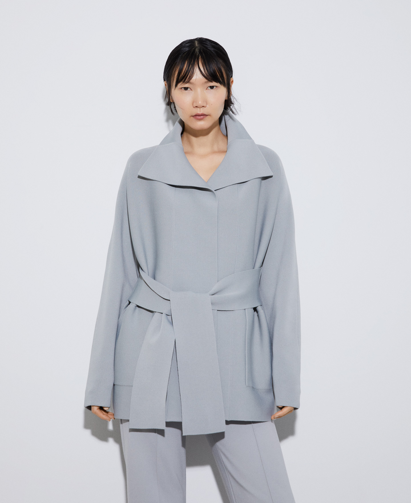 Viscose and recycled nylon jacket image number 0