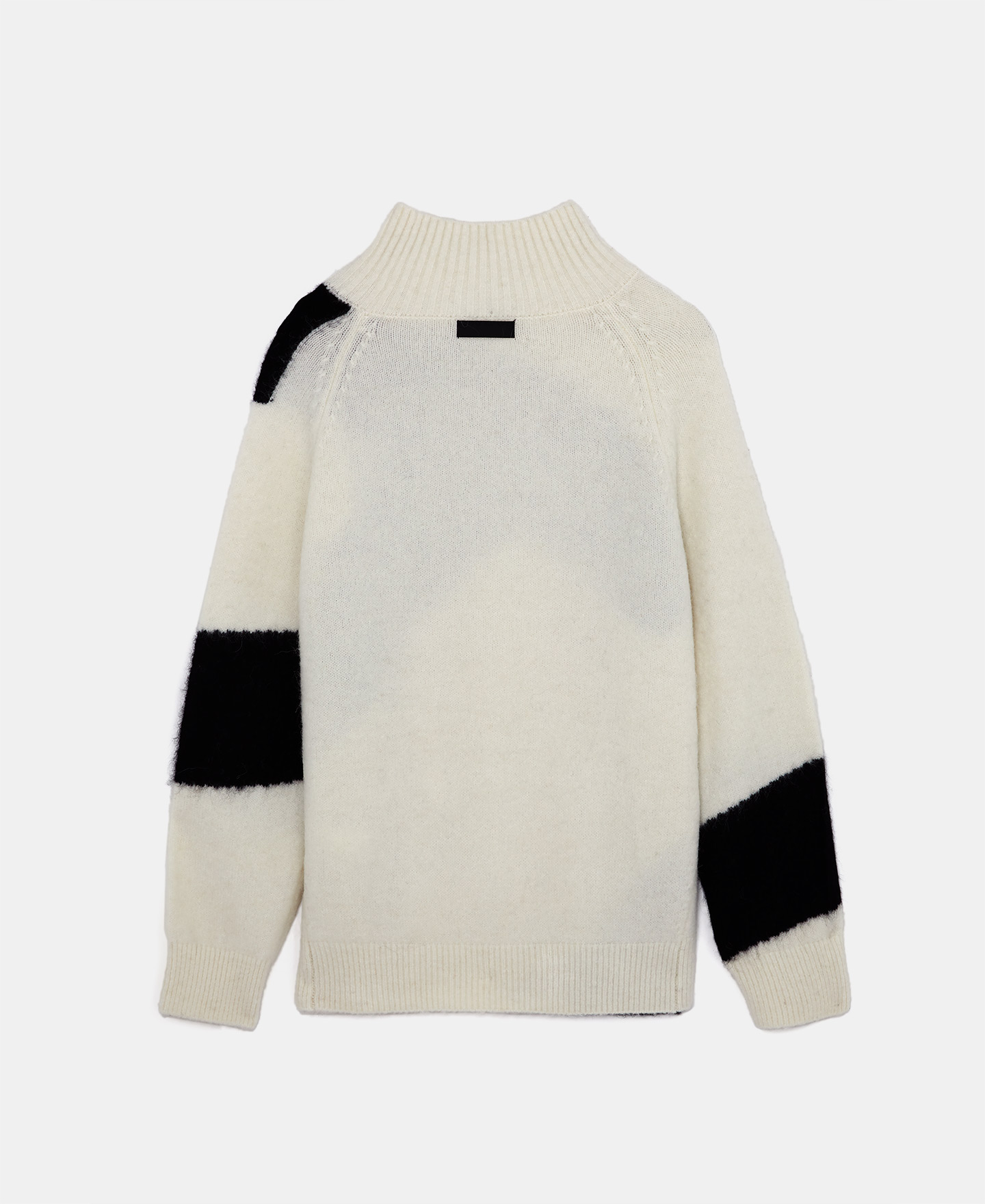 Intarsia sweater in wool knit image number 5
