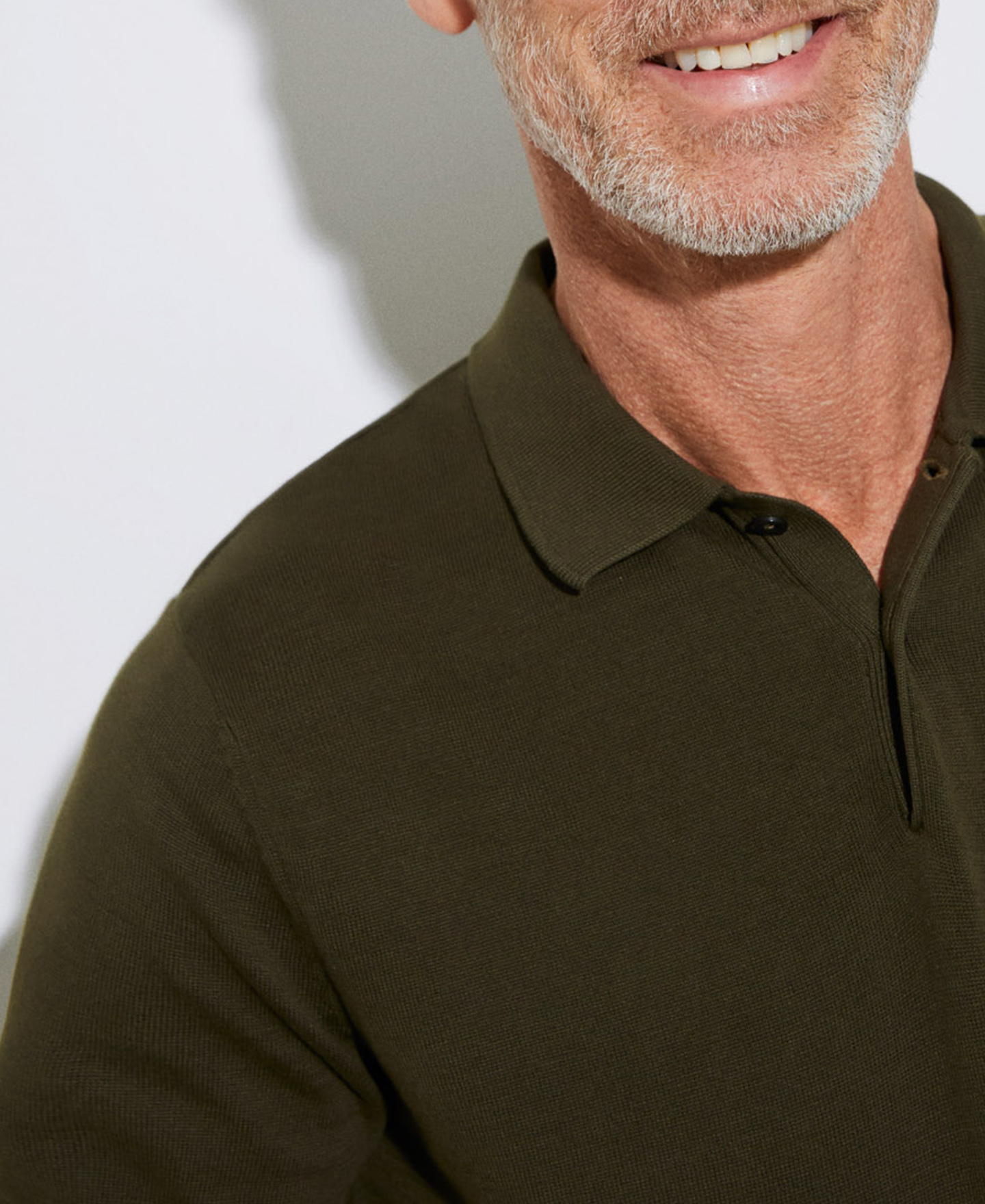 Two button organic cotton polo shirt image number 3