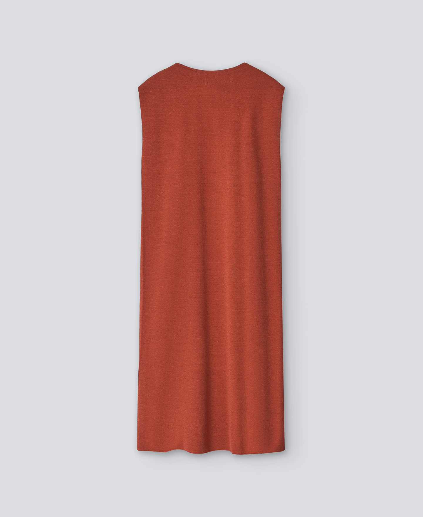 Red sleeveless dress woman image number 5