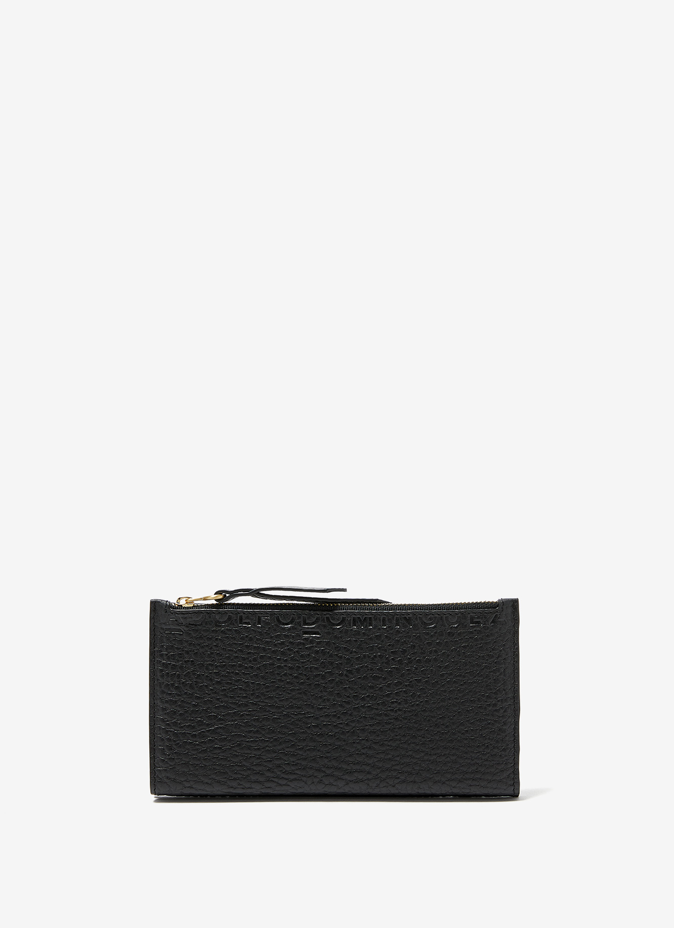 Grained leather wallet image number 0