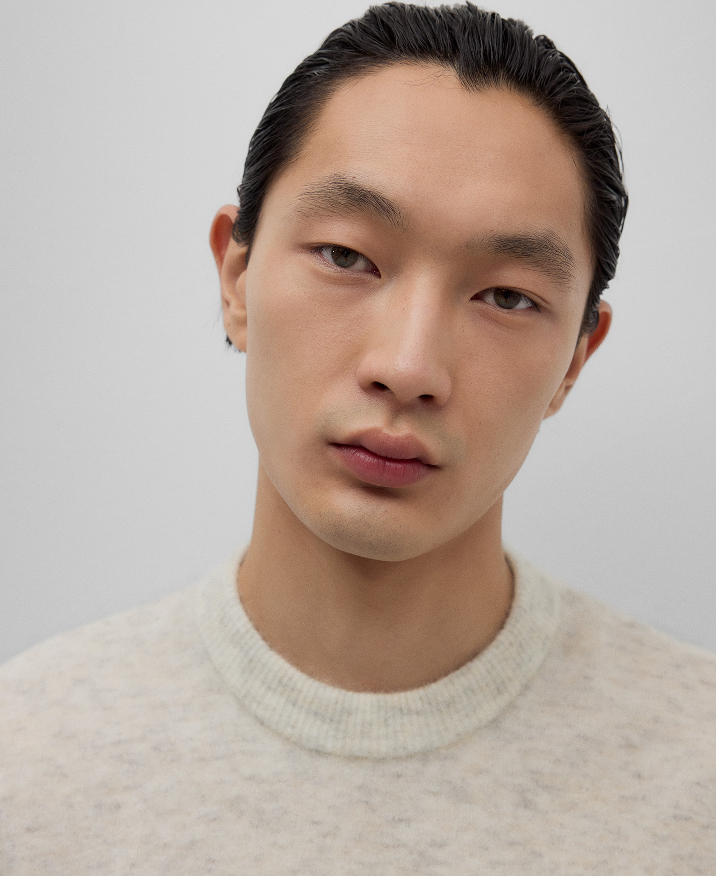 Mohair blend sweater man image number 3