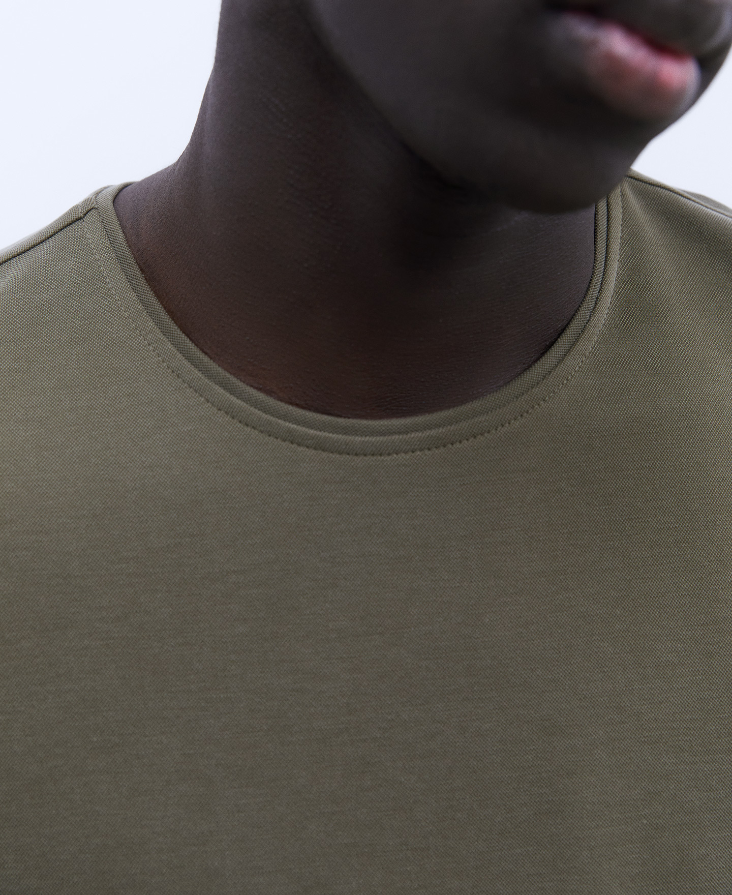 Camisola de gola caixa em modal image number 0