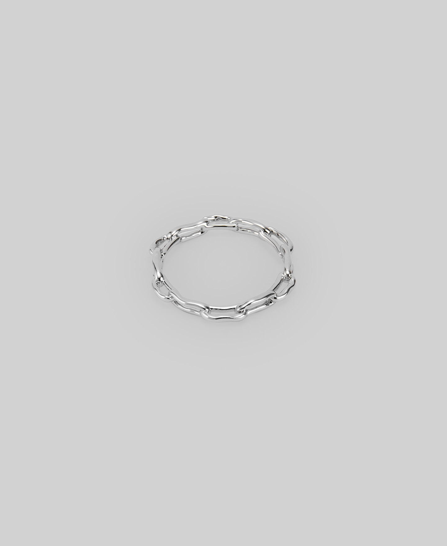 Anillo eslabones irregulares mujer image number 0