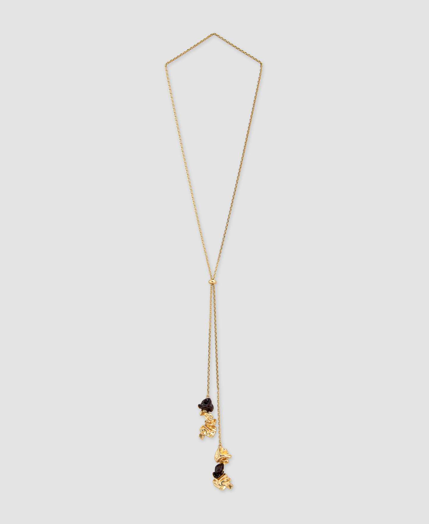 Zinc, brass and resine Pétalo necklace image number 0