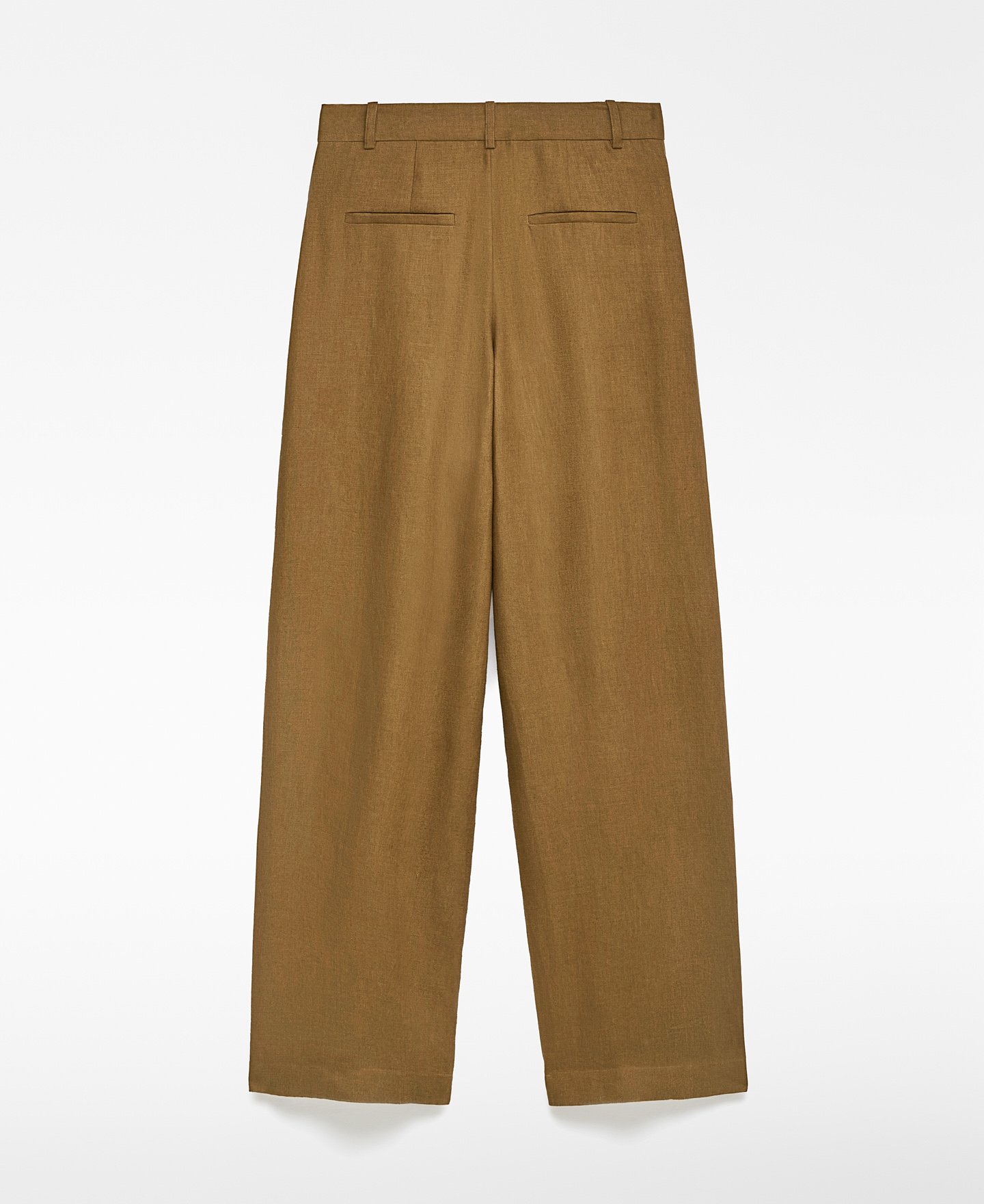 Pleated hemp pants woman image number 5