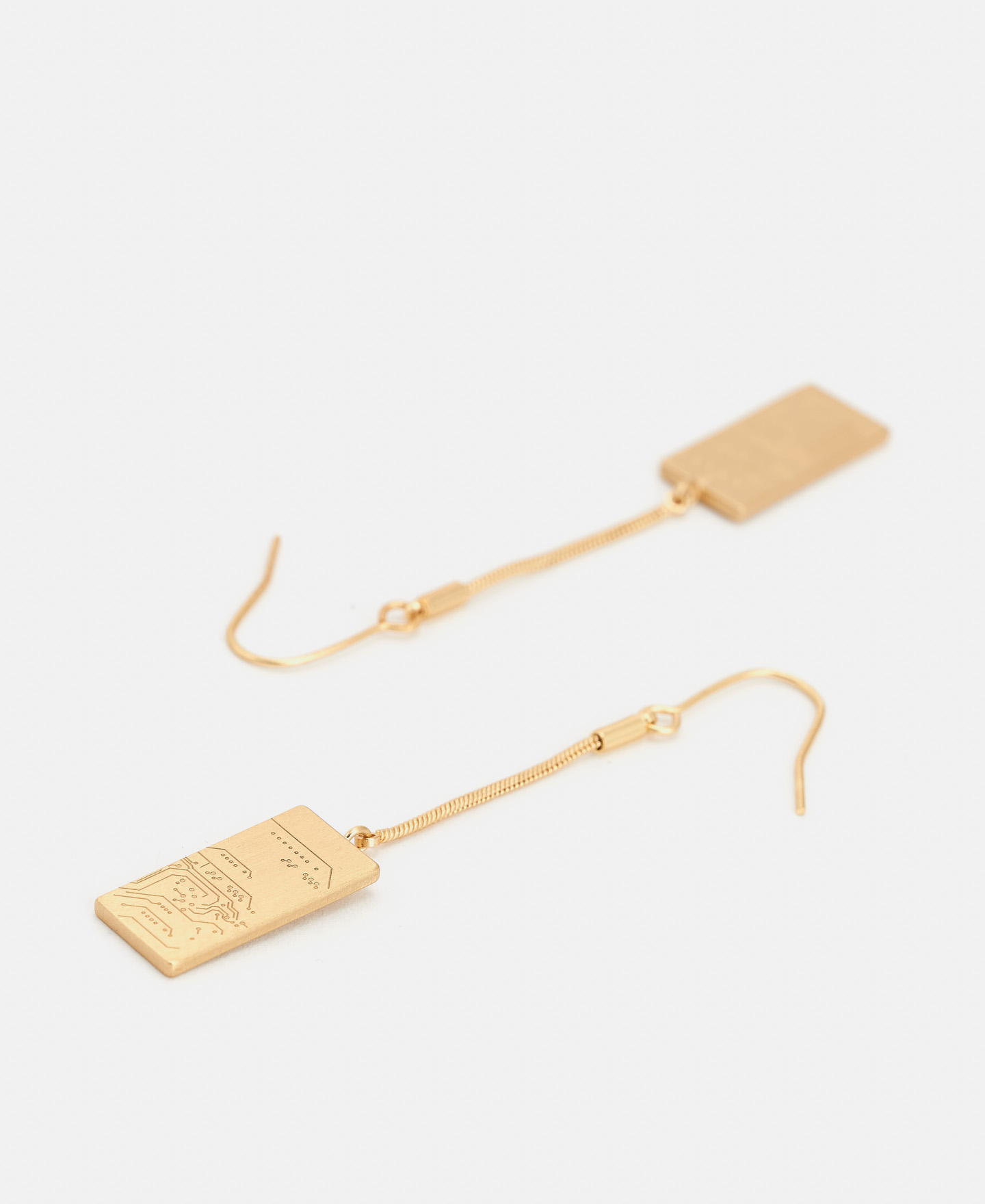 Author's engraved dangling earrings image number 1