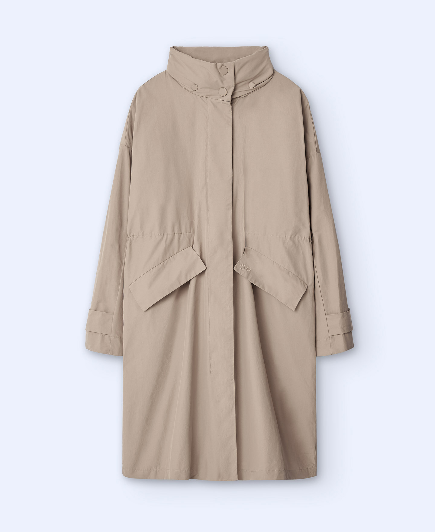 Cotton and nylon turtleneck parka image number 6