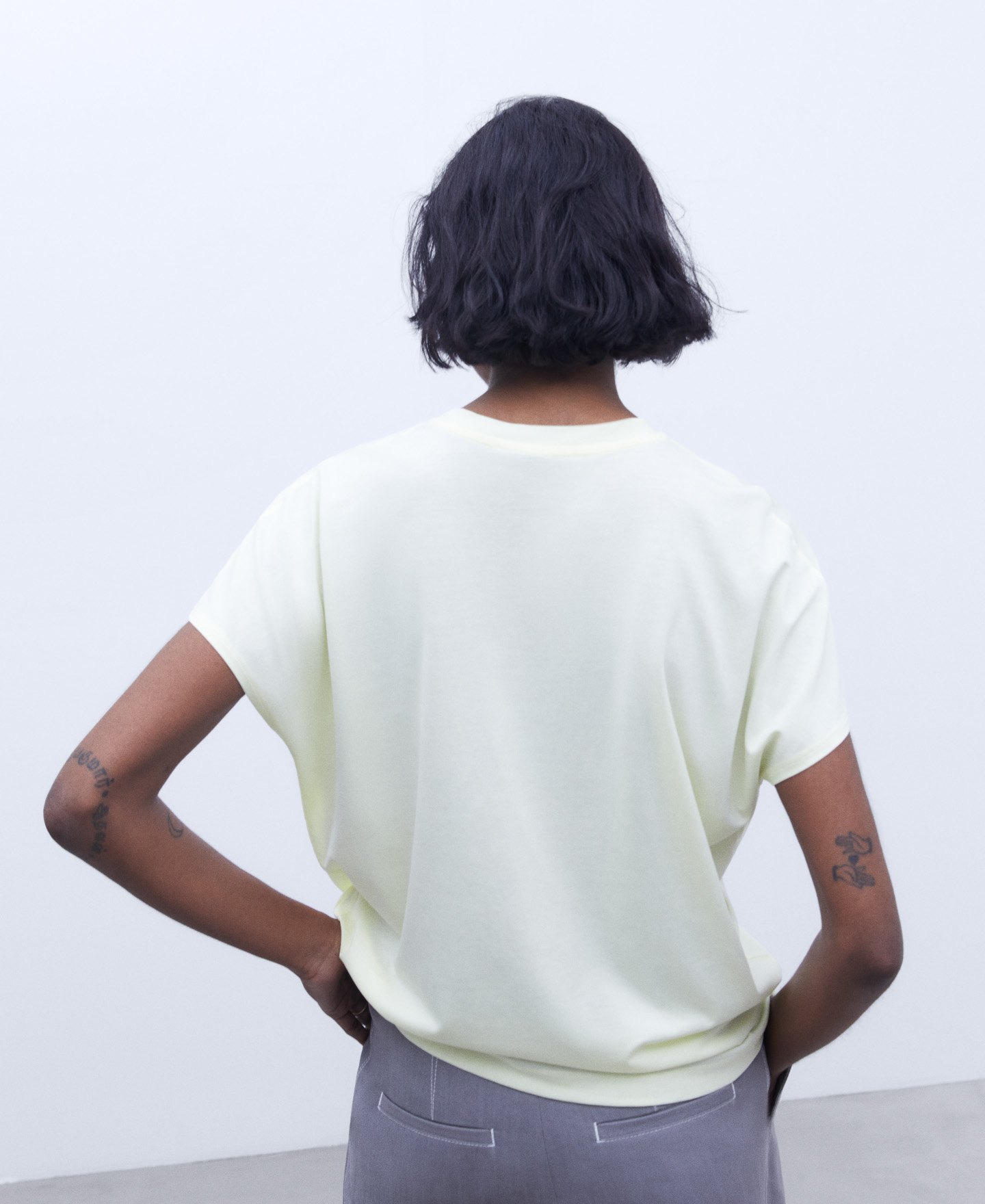 Lyocell and cotton T-shirt image number 2